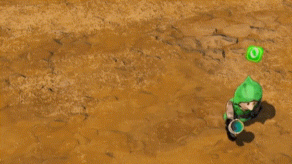Squire can drop Items like bucket, weapon, food...