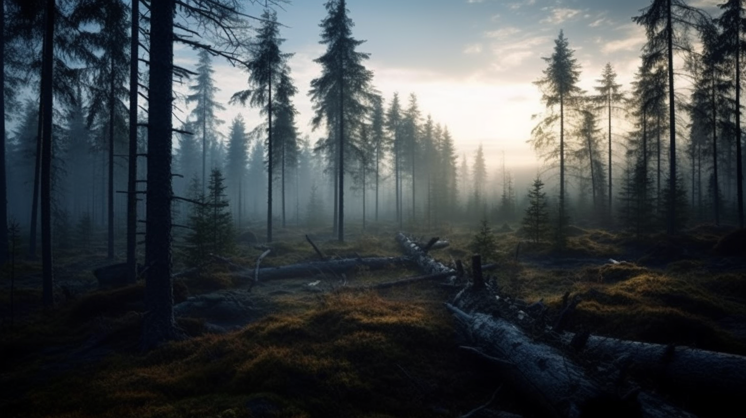 Twilight's Touch: Eerie Evergreens