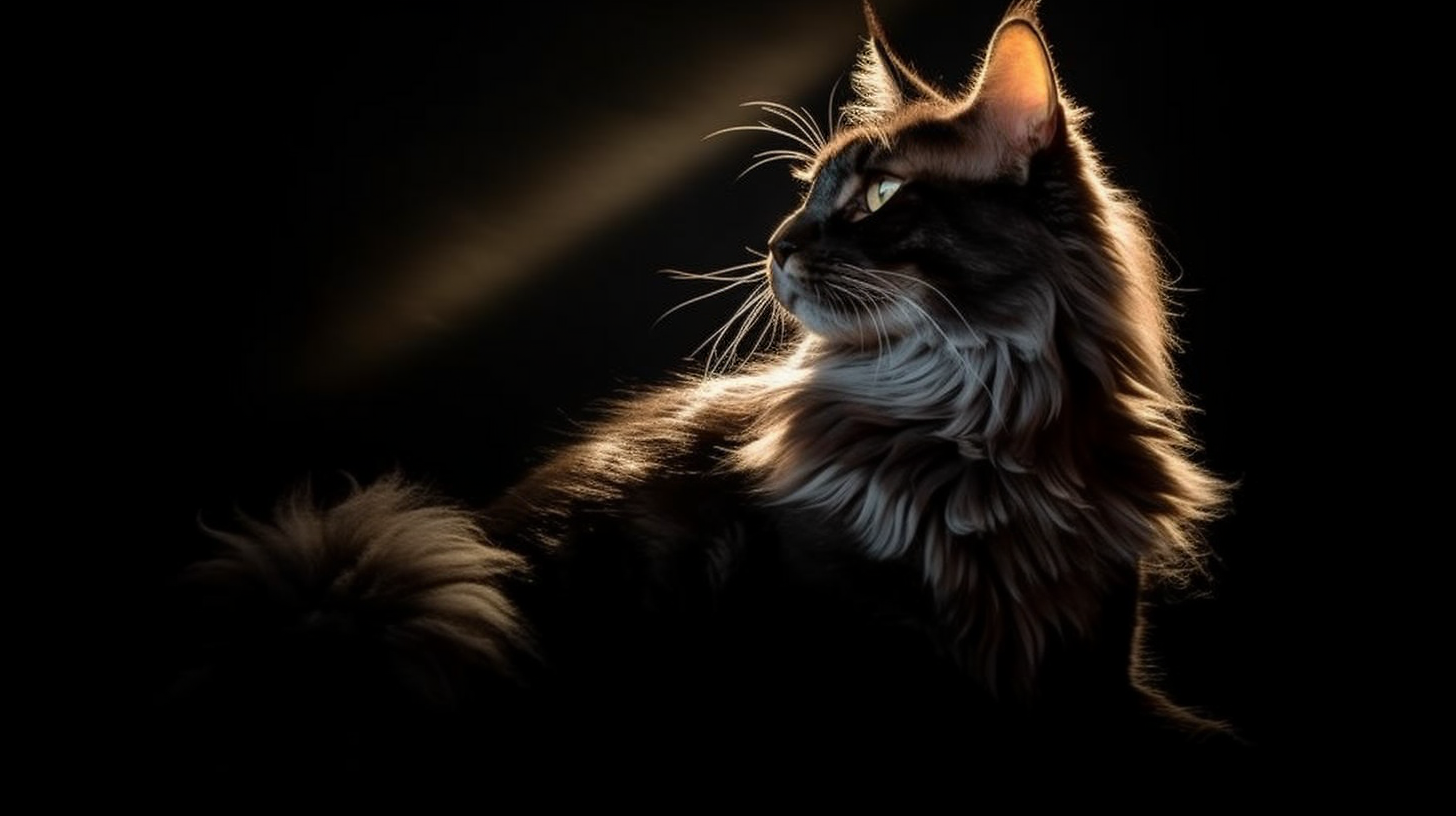 Twilight's Regal Guardian: The Maine Coon