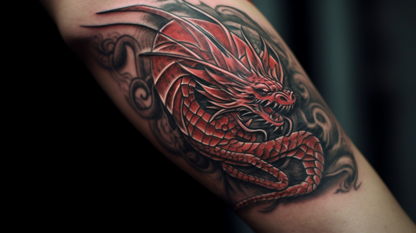 Tattooed Temptation: Allure of the Dragon.