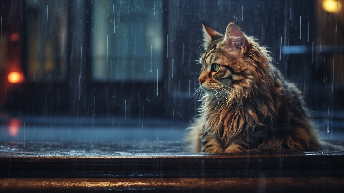 Amber Glimmers: Maine Coon's Lament