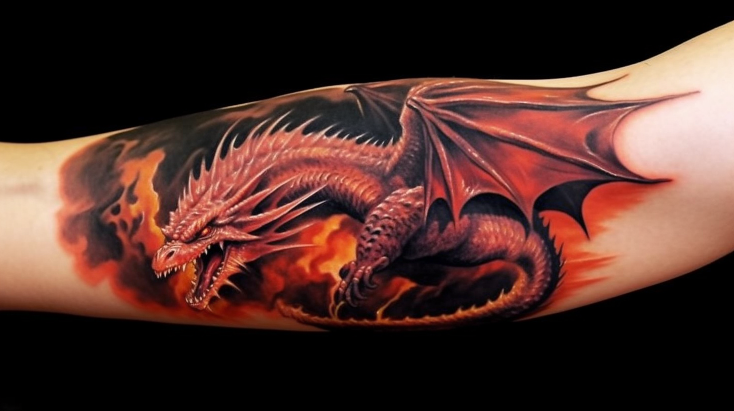 Fiery Breath: The Dragon's Roar Captured.
