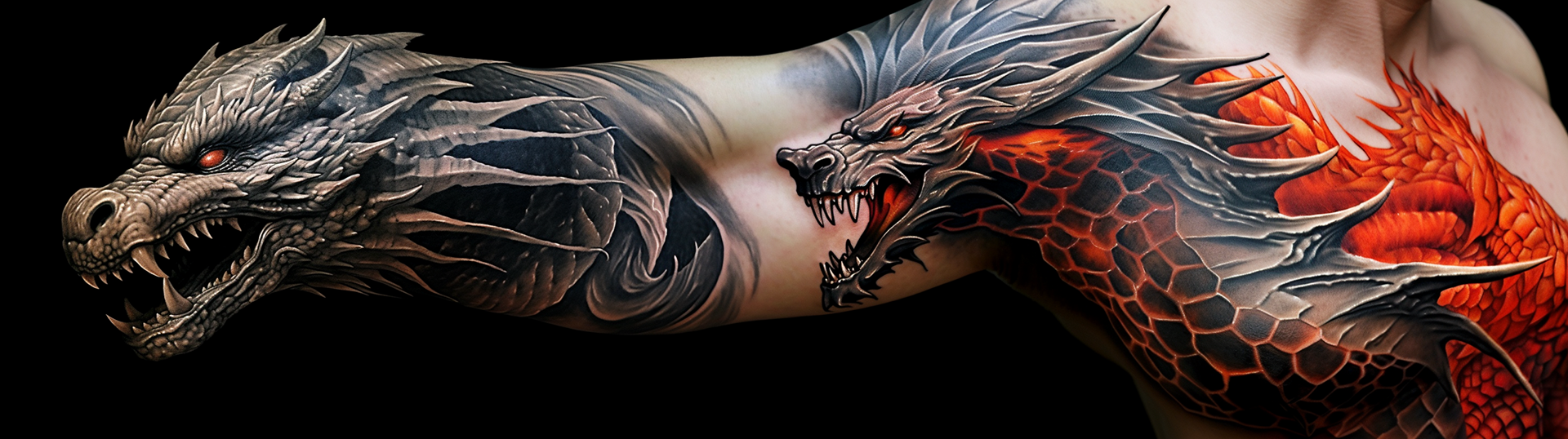 Majestic Dragon: A Dance of Shadows and Light.