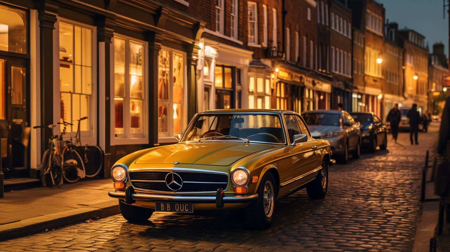 Luxury Cars on London's Historic Streets