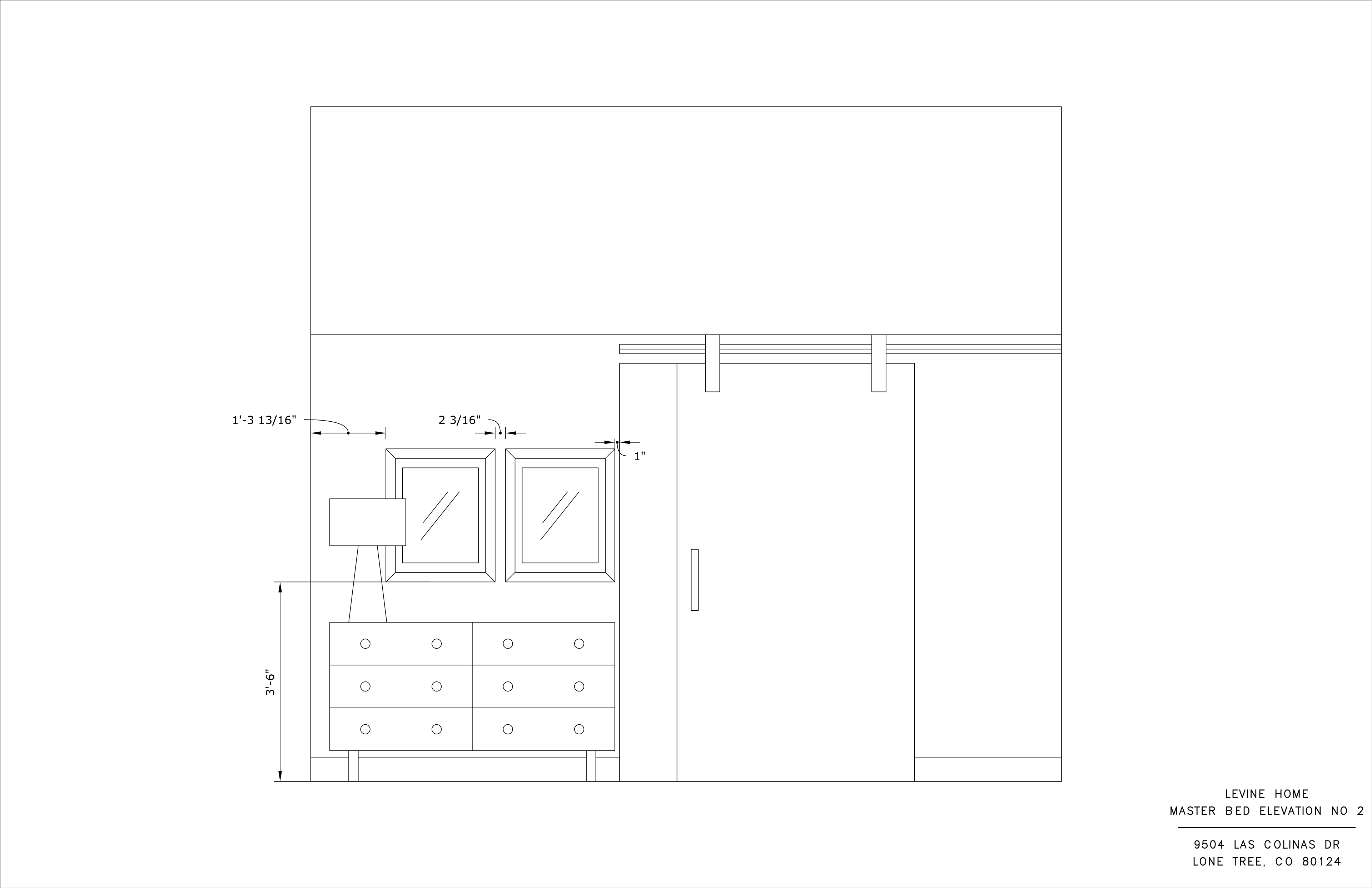 Primary Bedroom Interior Elevation II