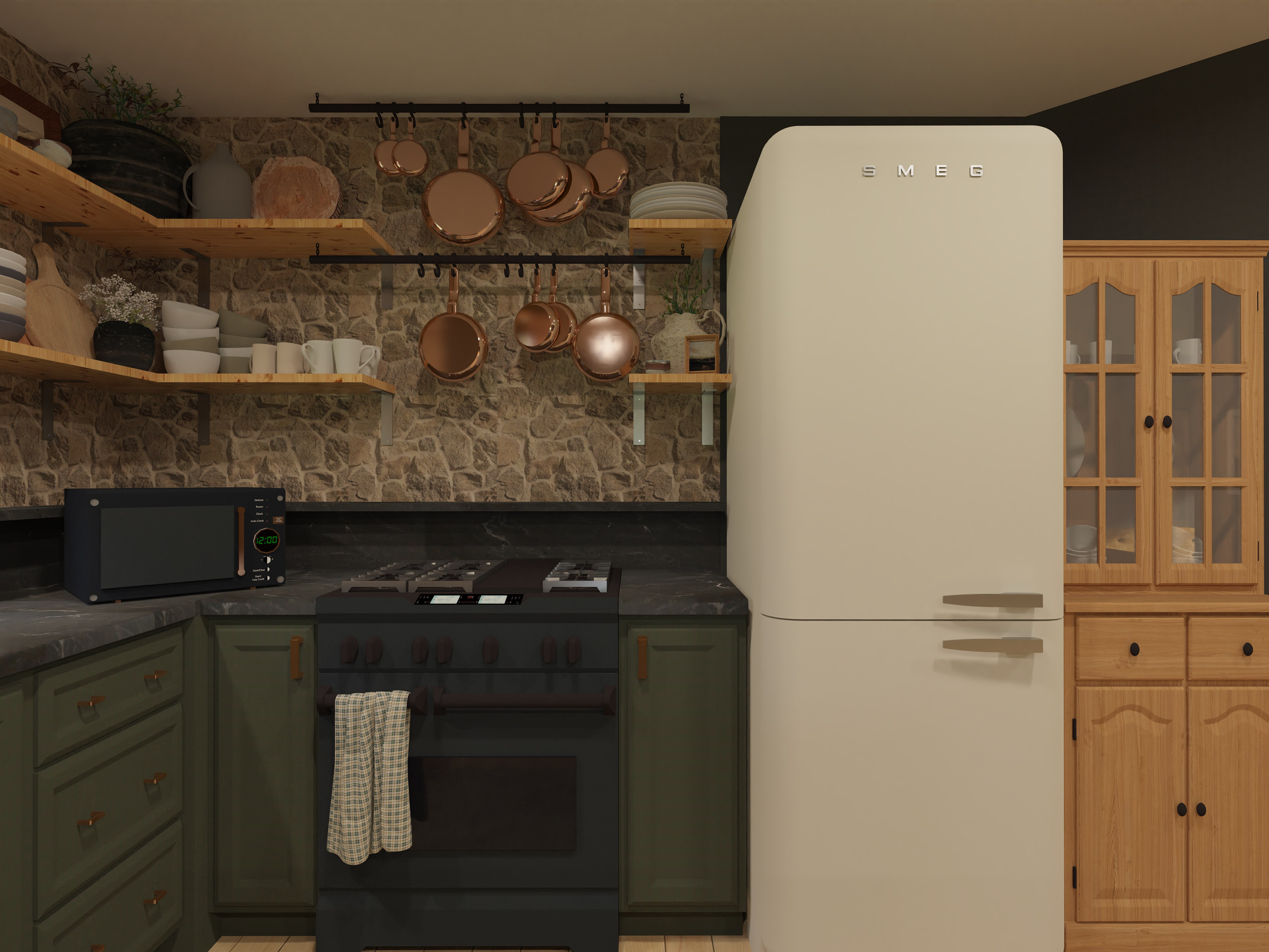 Kitchen + Dining View IV