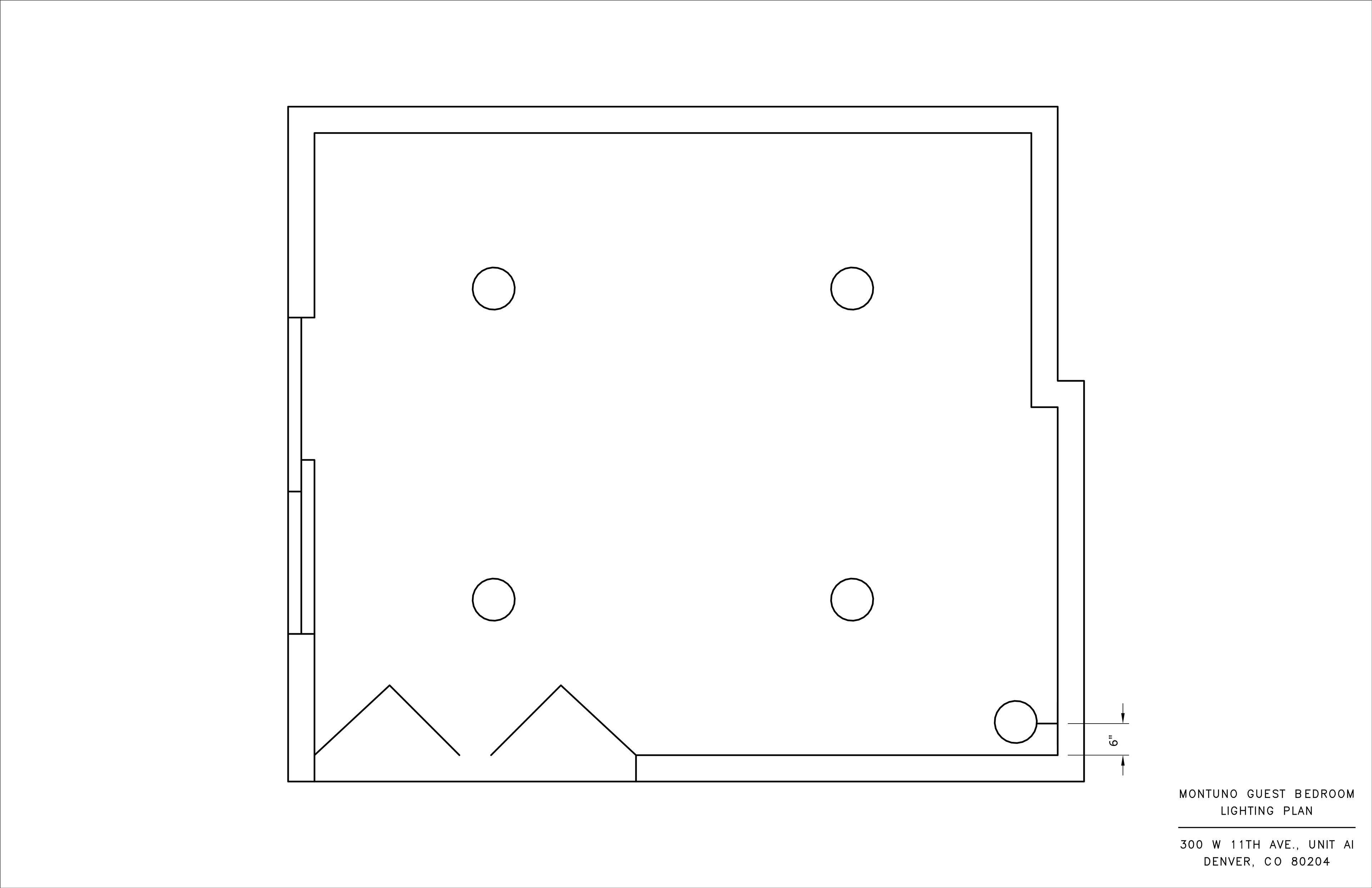 Guest Bedroom Lighting Plan