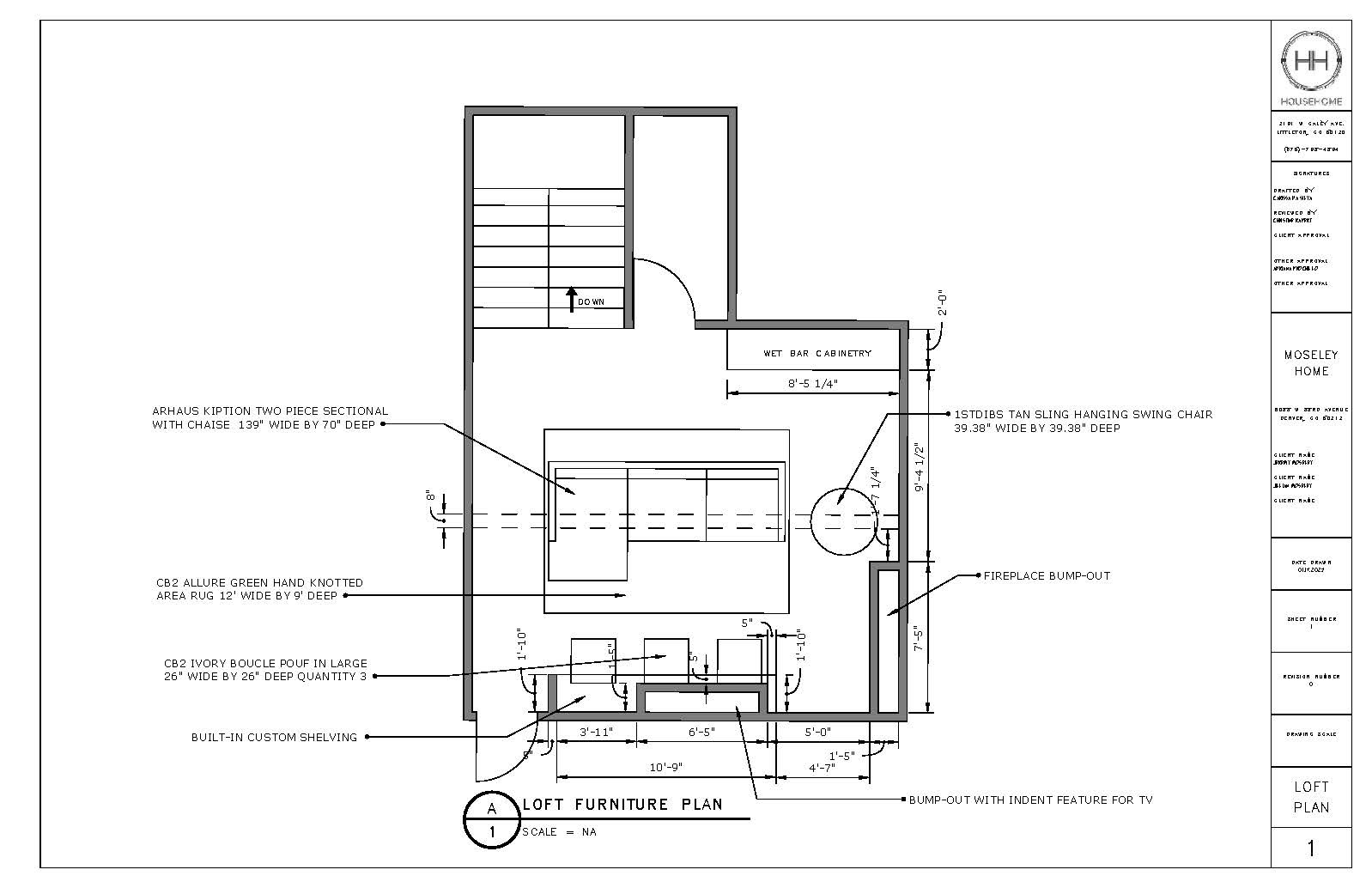 Loft Furniture Plan