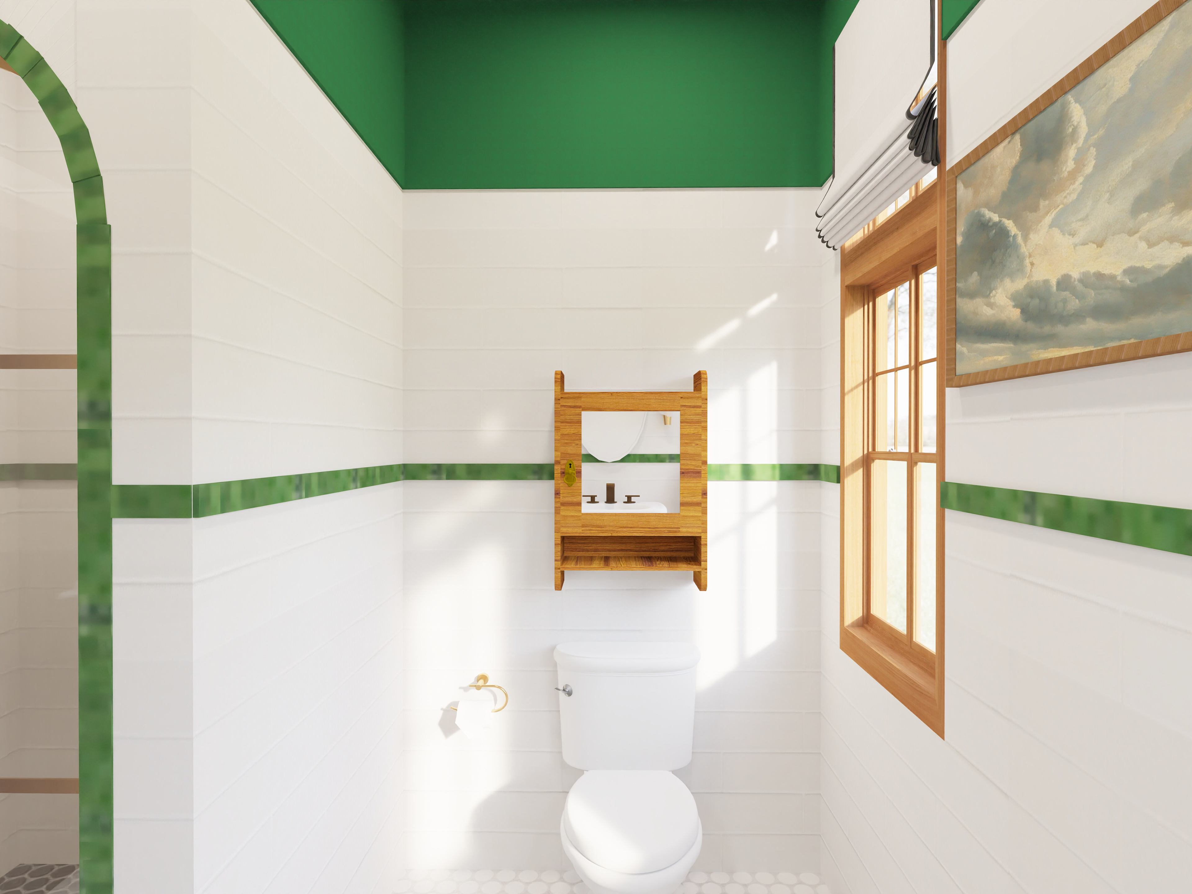 Powder Room Rendering View II