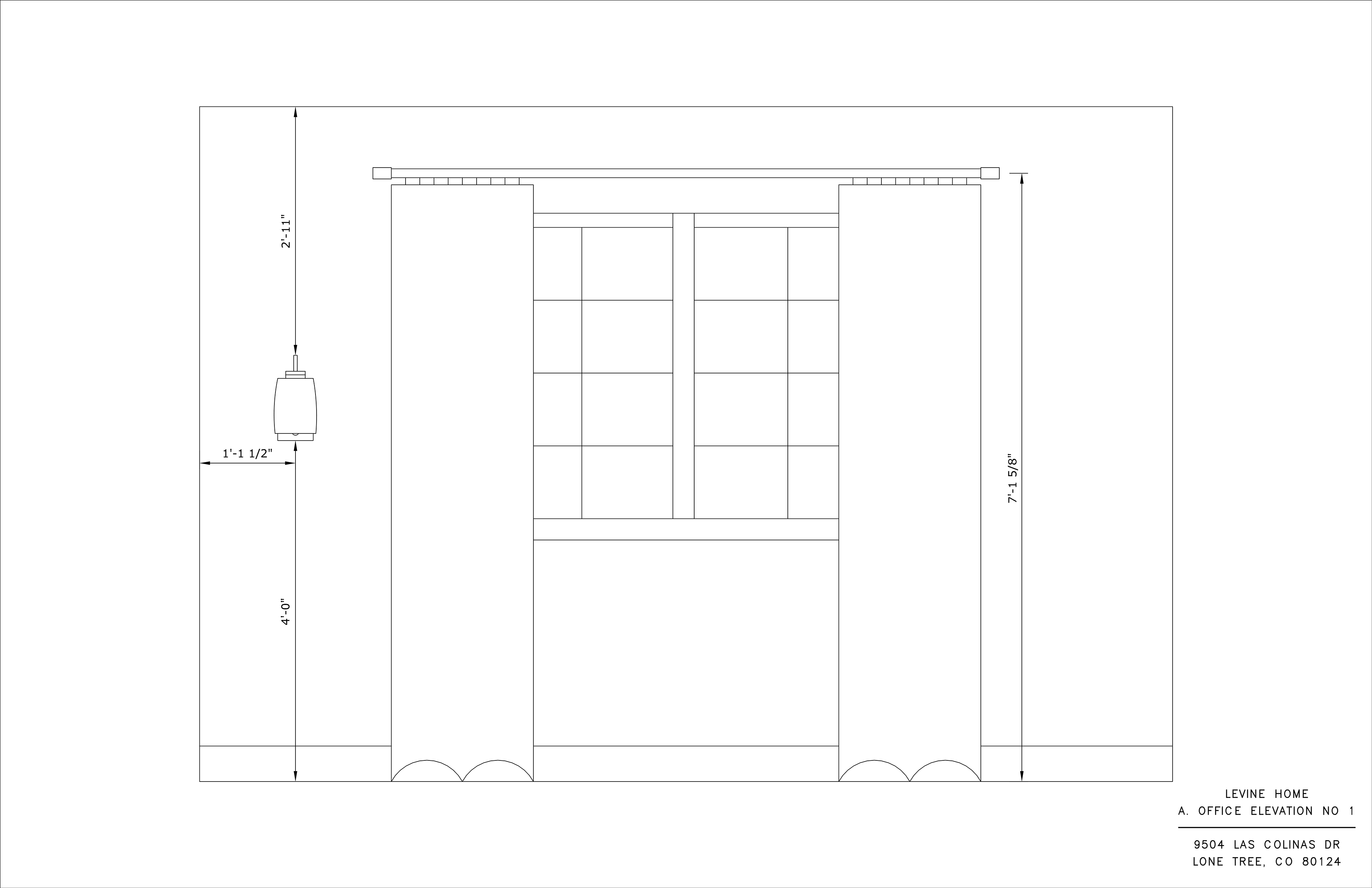 Upstairs Office Interior Elevation I