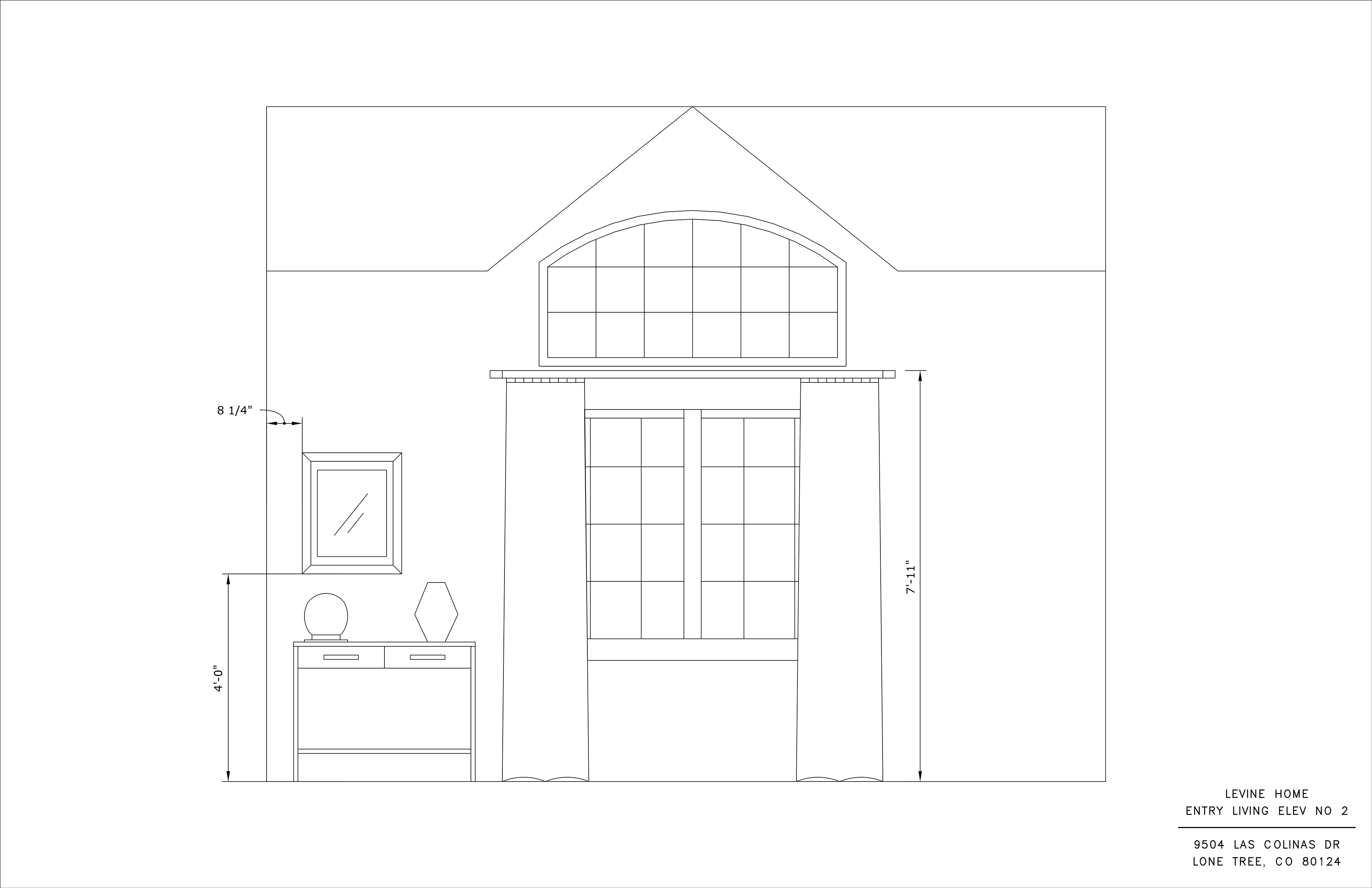 Entry Living Interior Elevation II