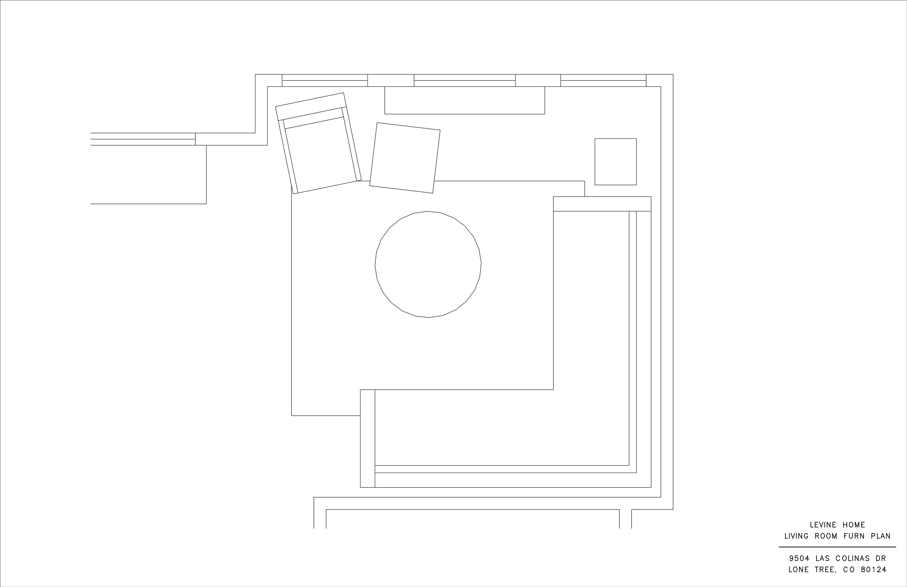 Family Room Furniture Plan