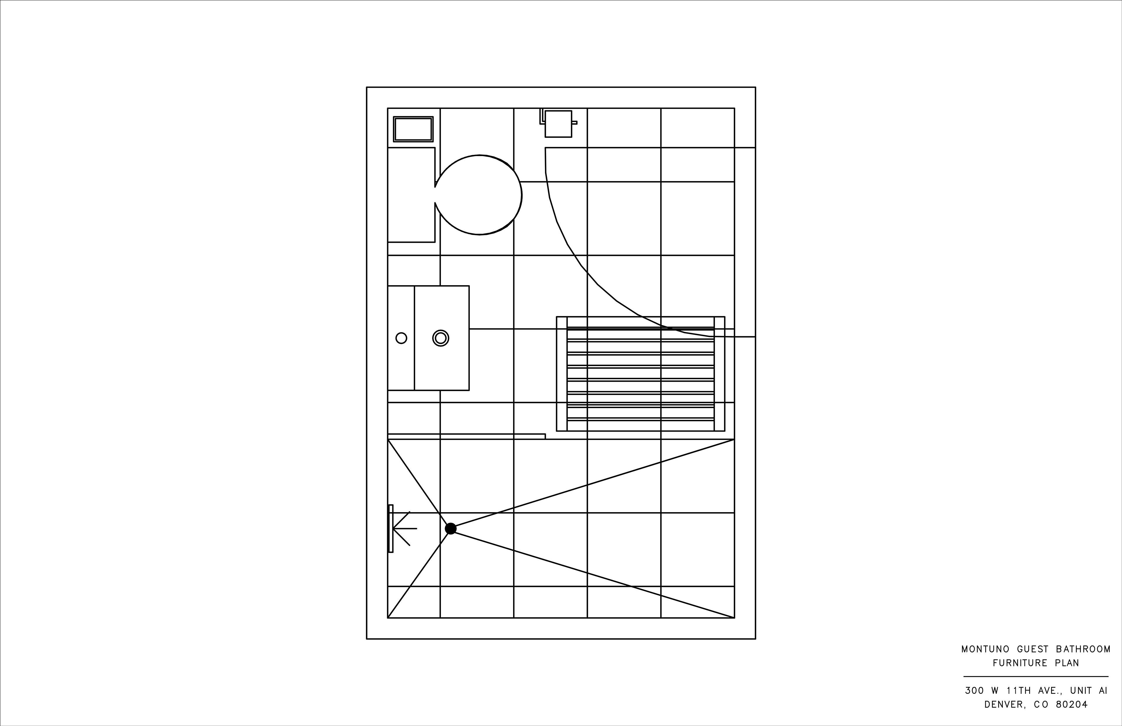 Guest Bathroom Furniture Plan