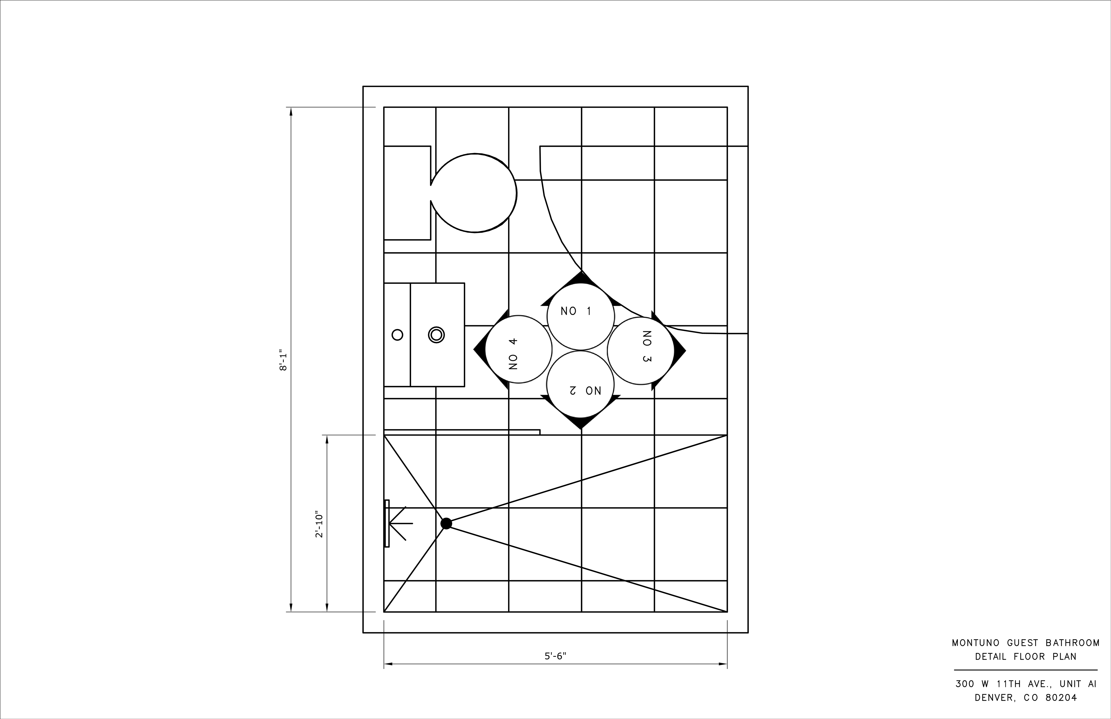 Guest Bathroom Floor Plan