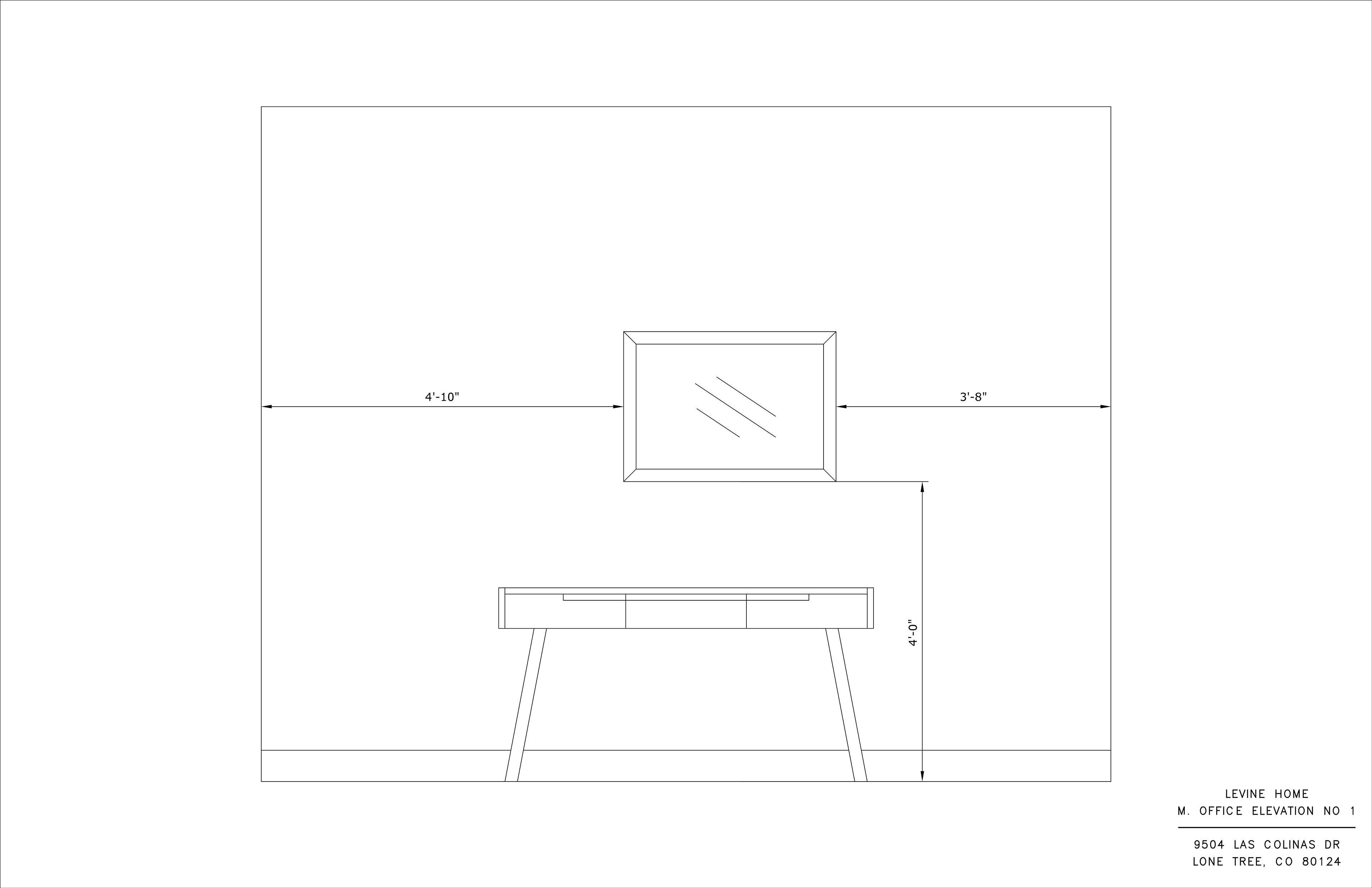 Downstairs Office Interior Elevation I