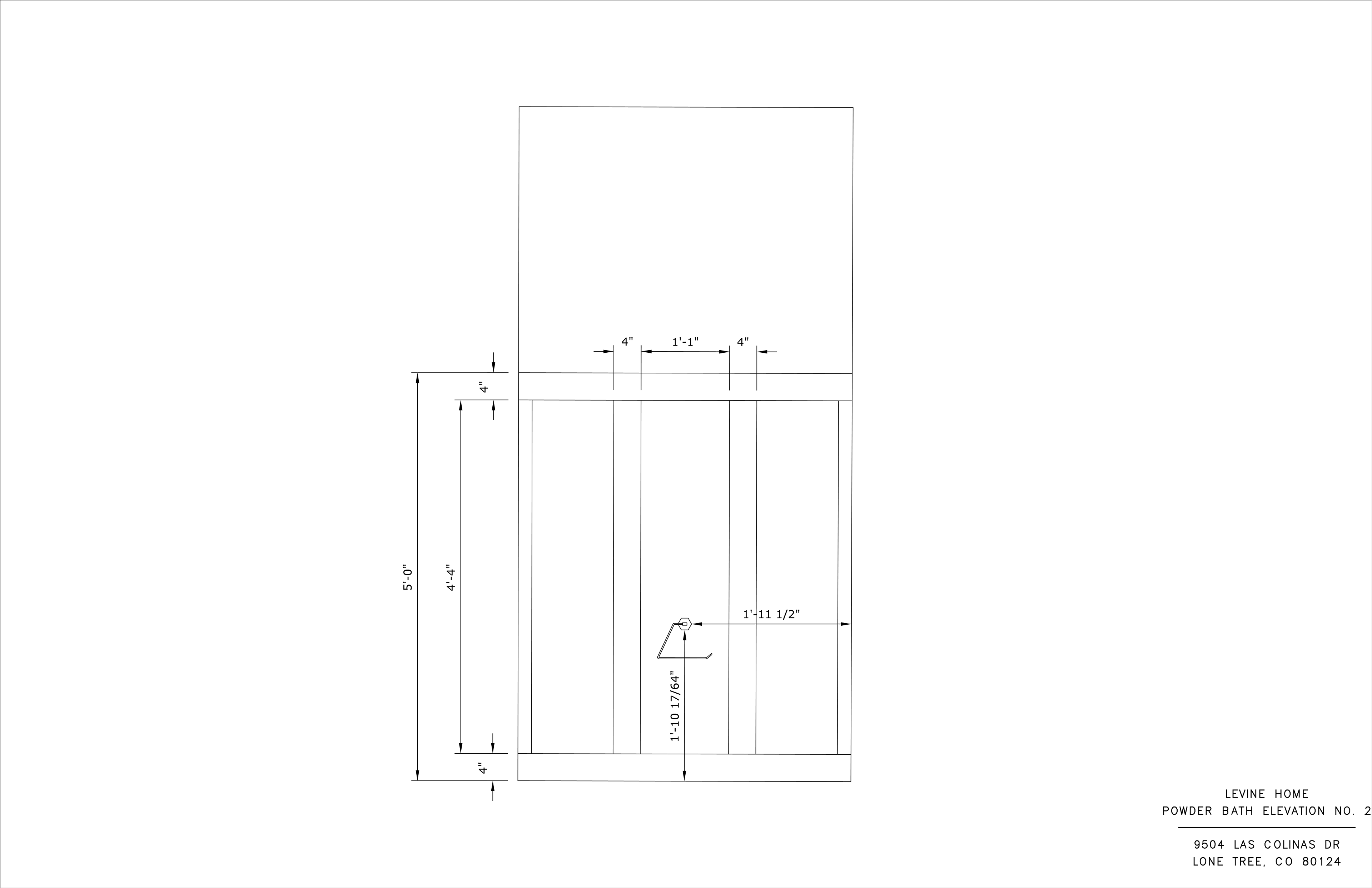 Powder Bath Interior Elevation II