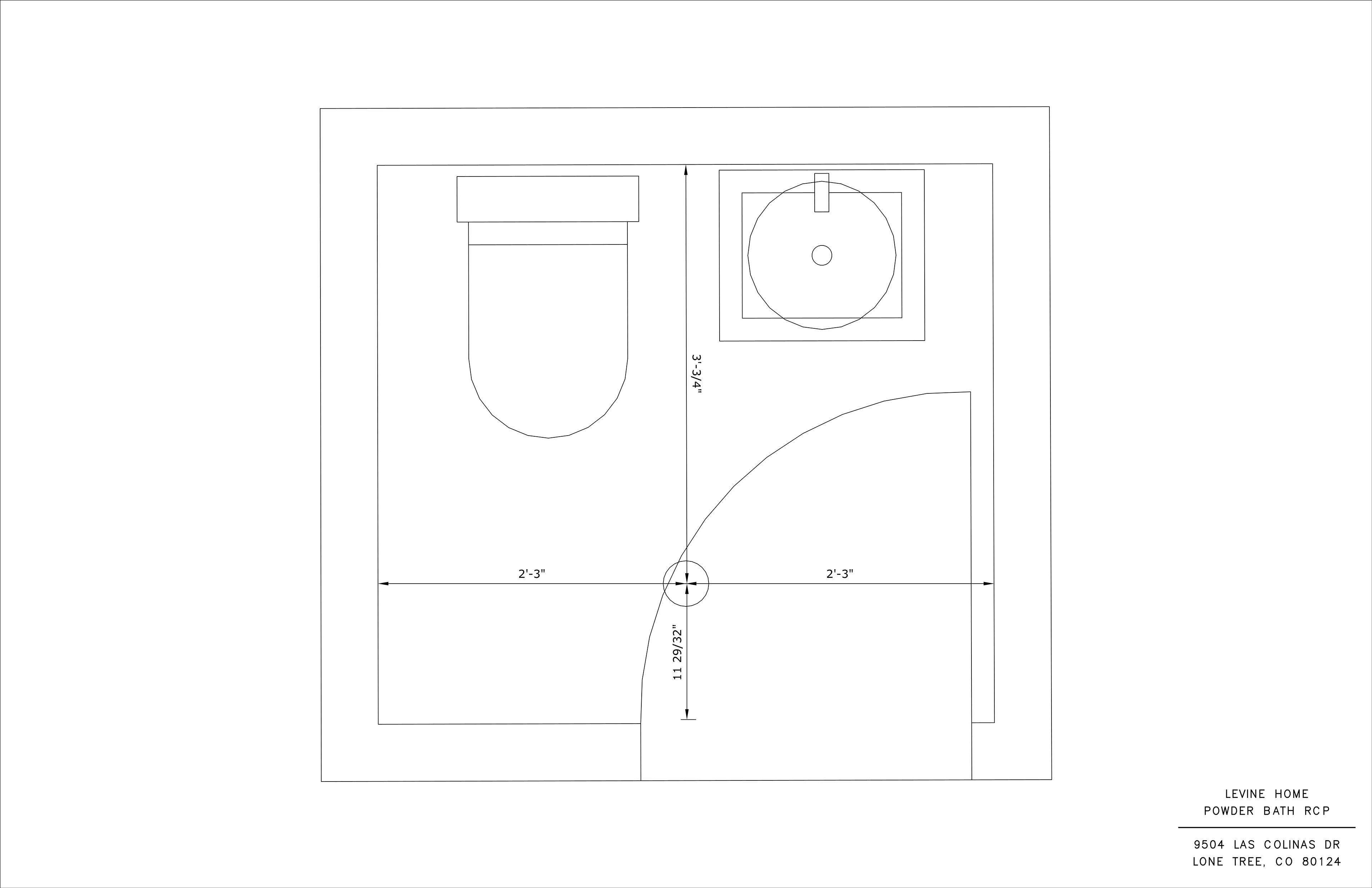 Powder Bath Lighting Plan