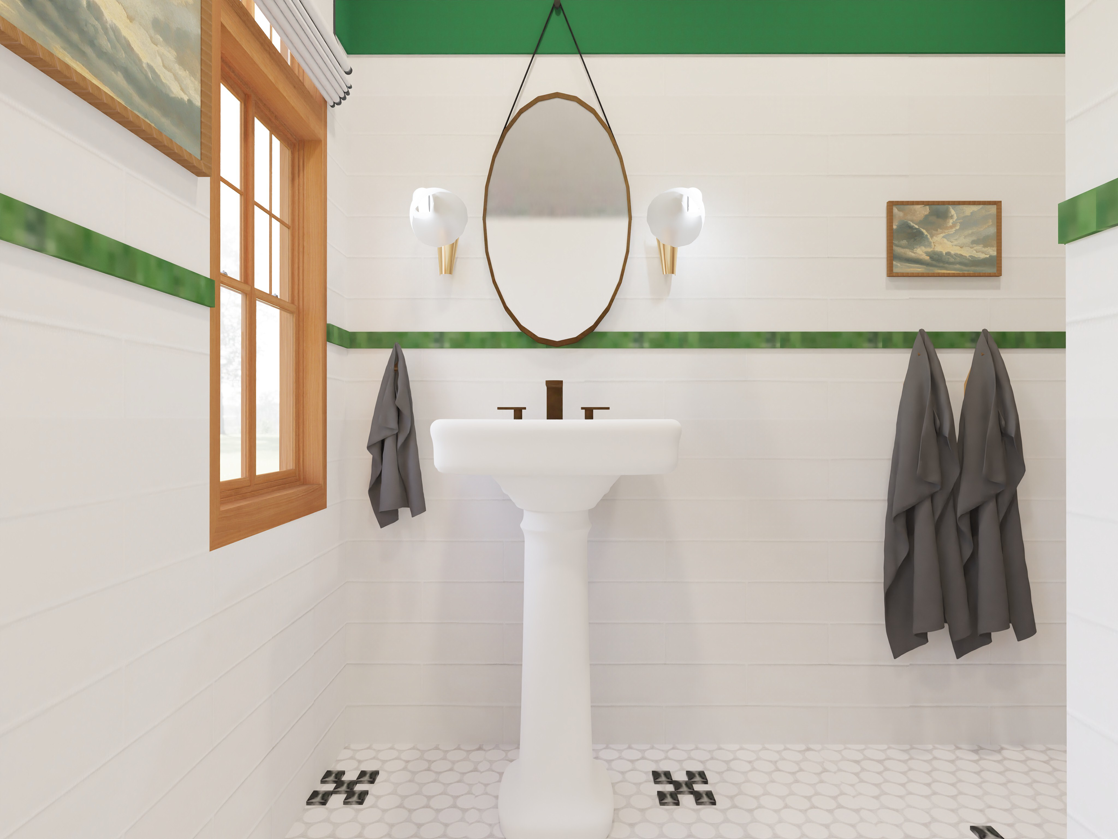 Powder Room Rendering View III