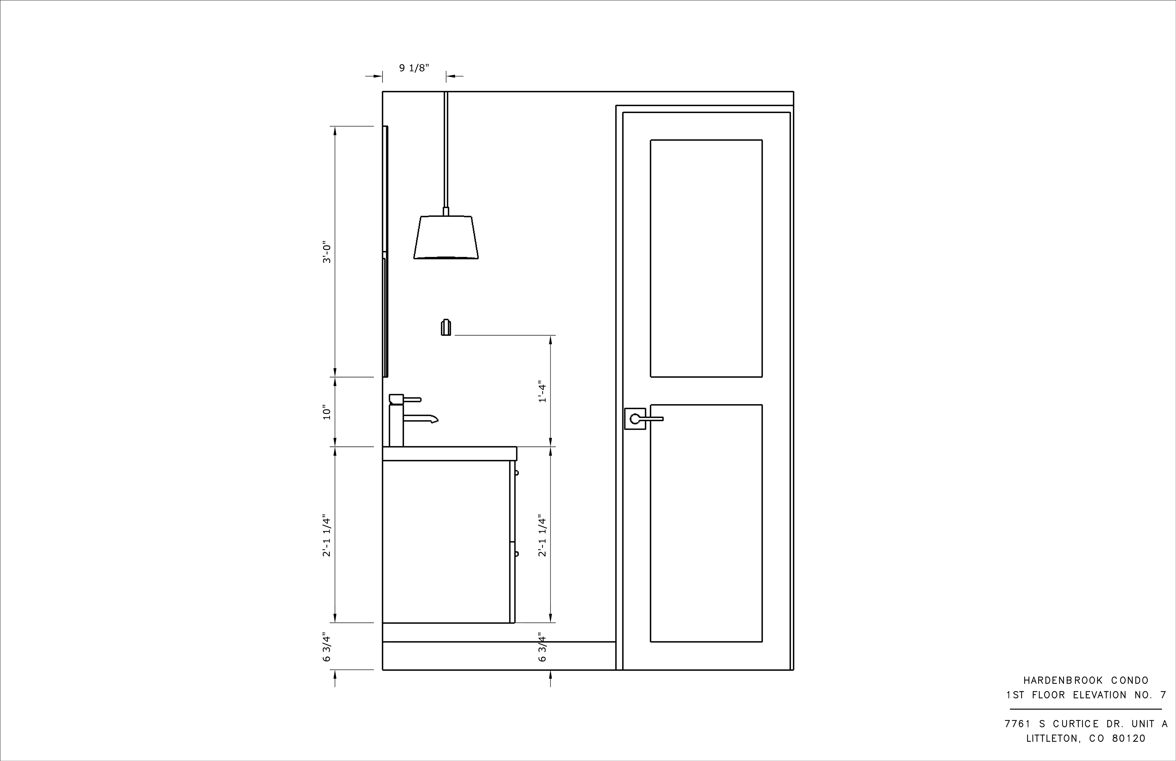 Main Floor Interior Elevation VI