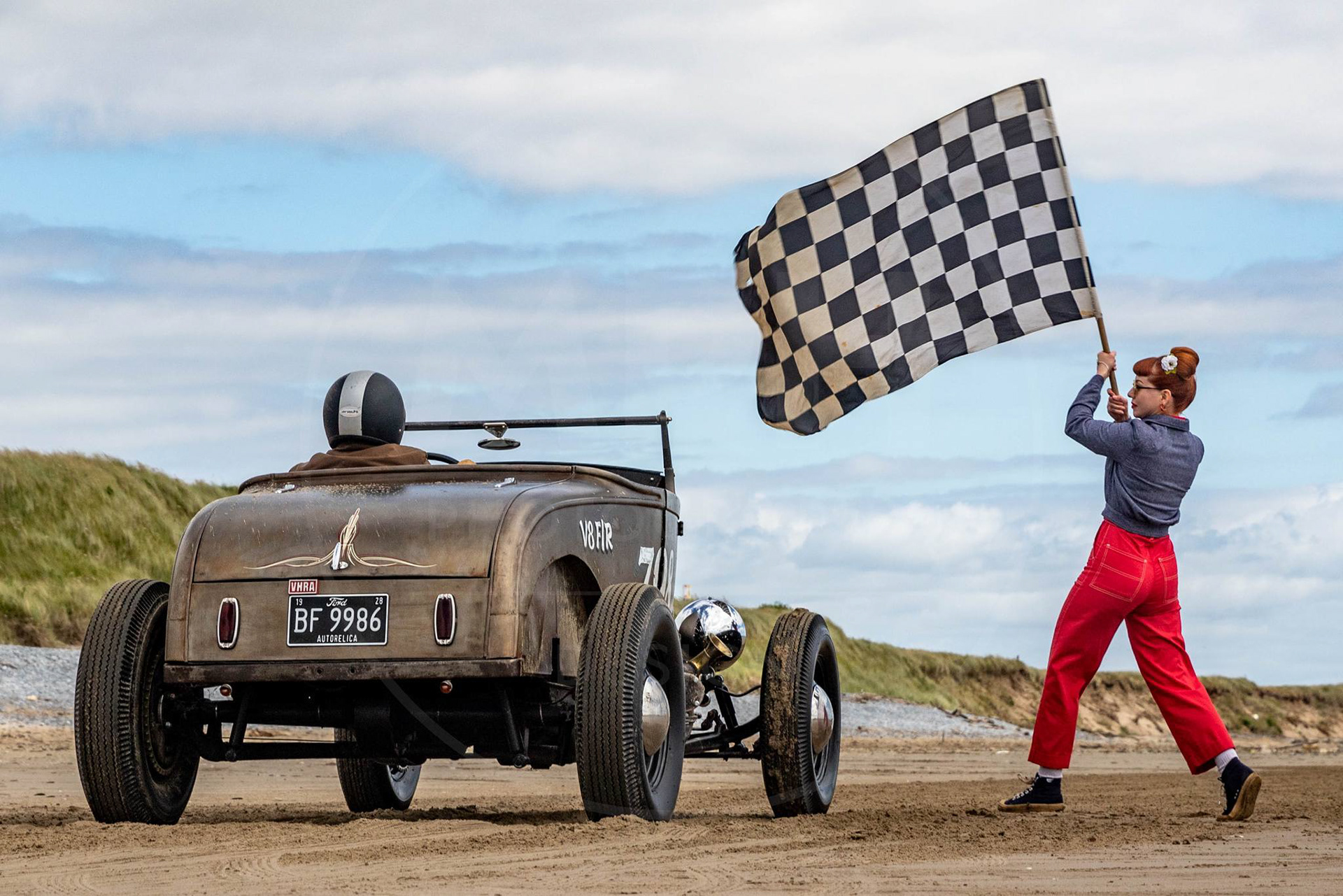 2024 Pendine Sands Hot Rod Races, Pendine Sands Beach