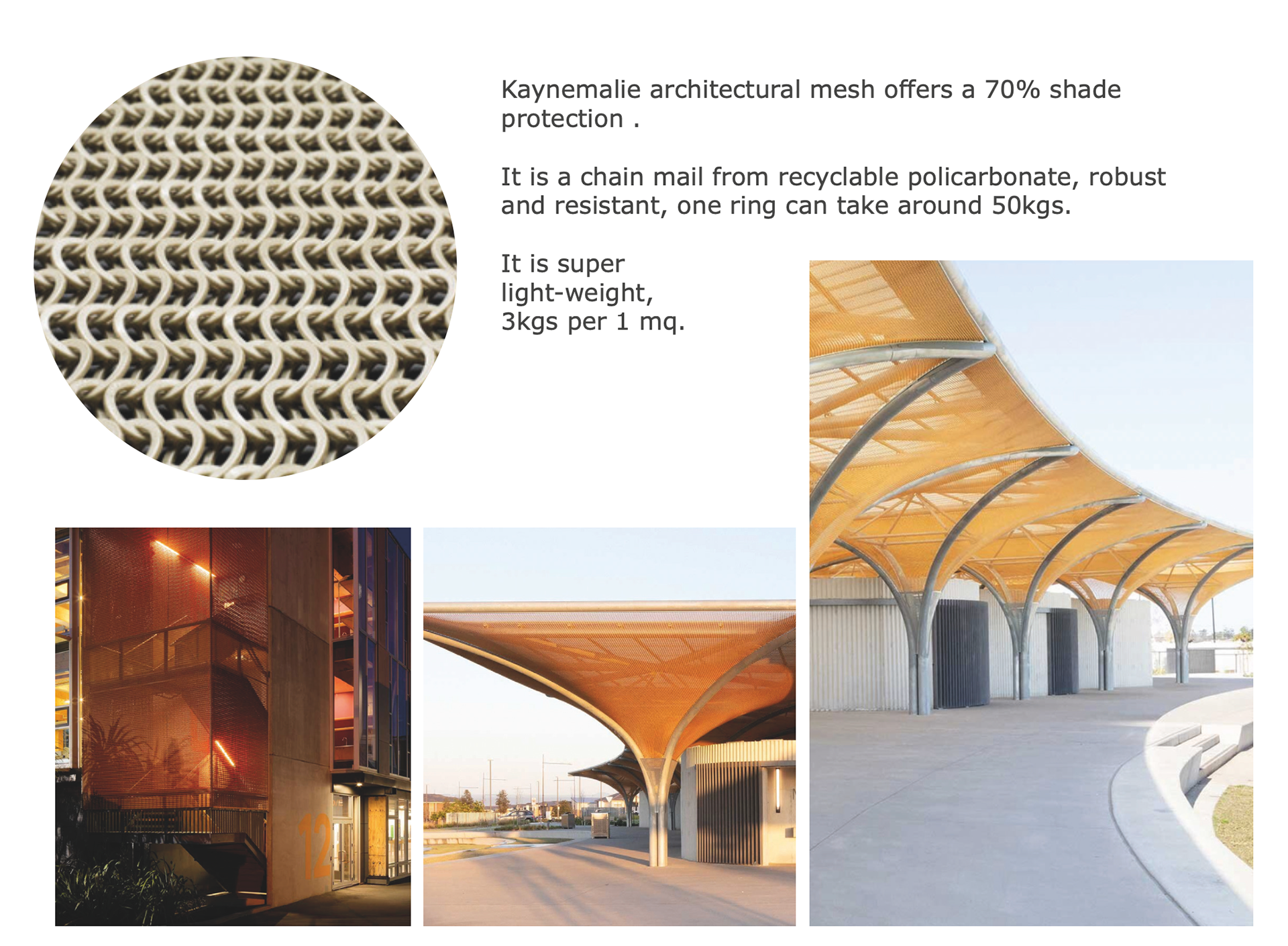 Kaynemalie architectural mesh