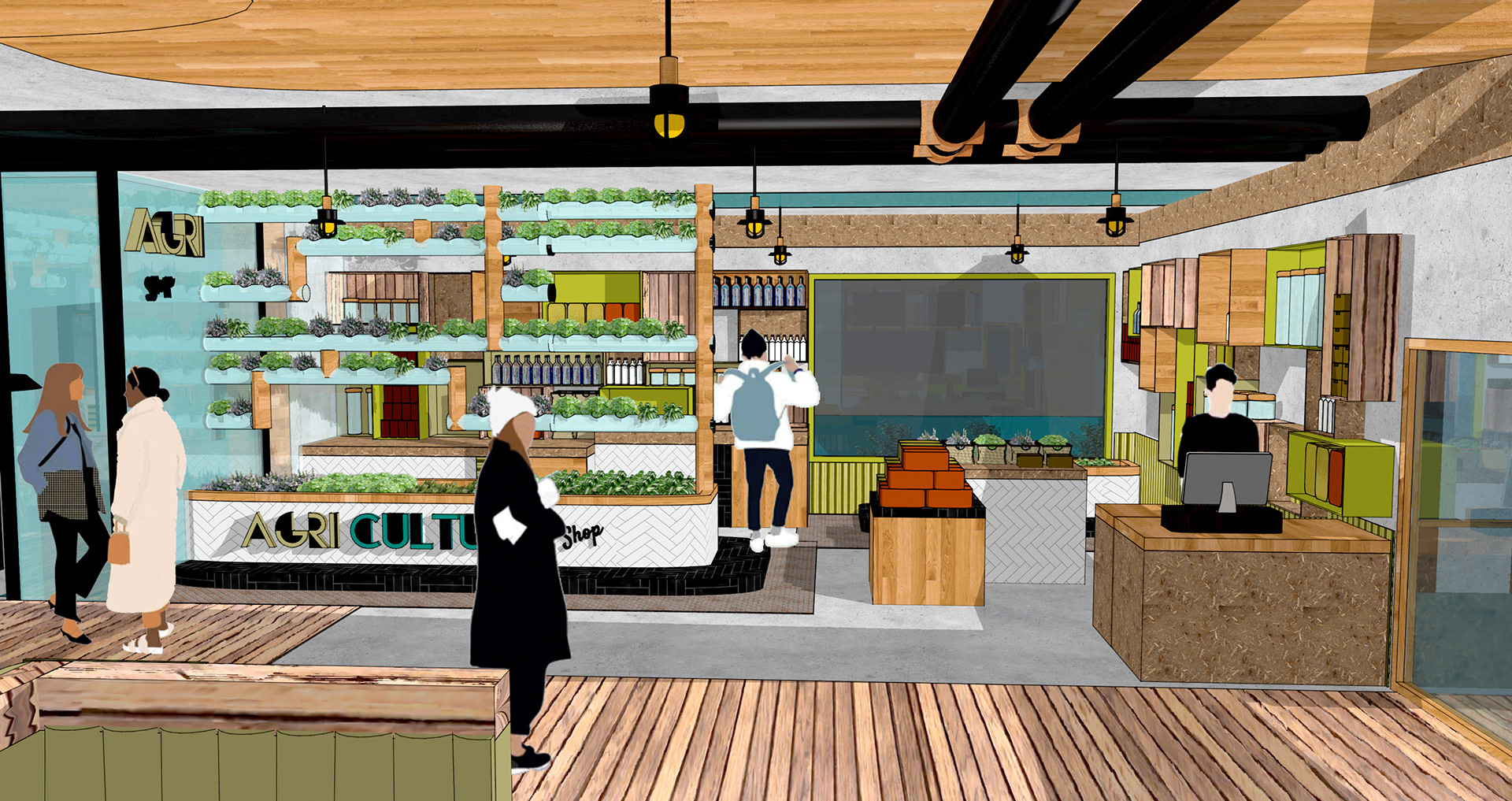 shop of Hydrophonic derived products