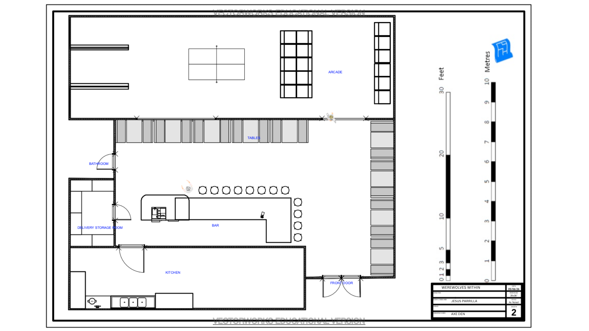 Axe Den Set Drafting