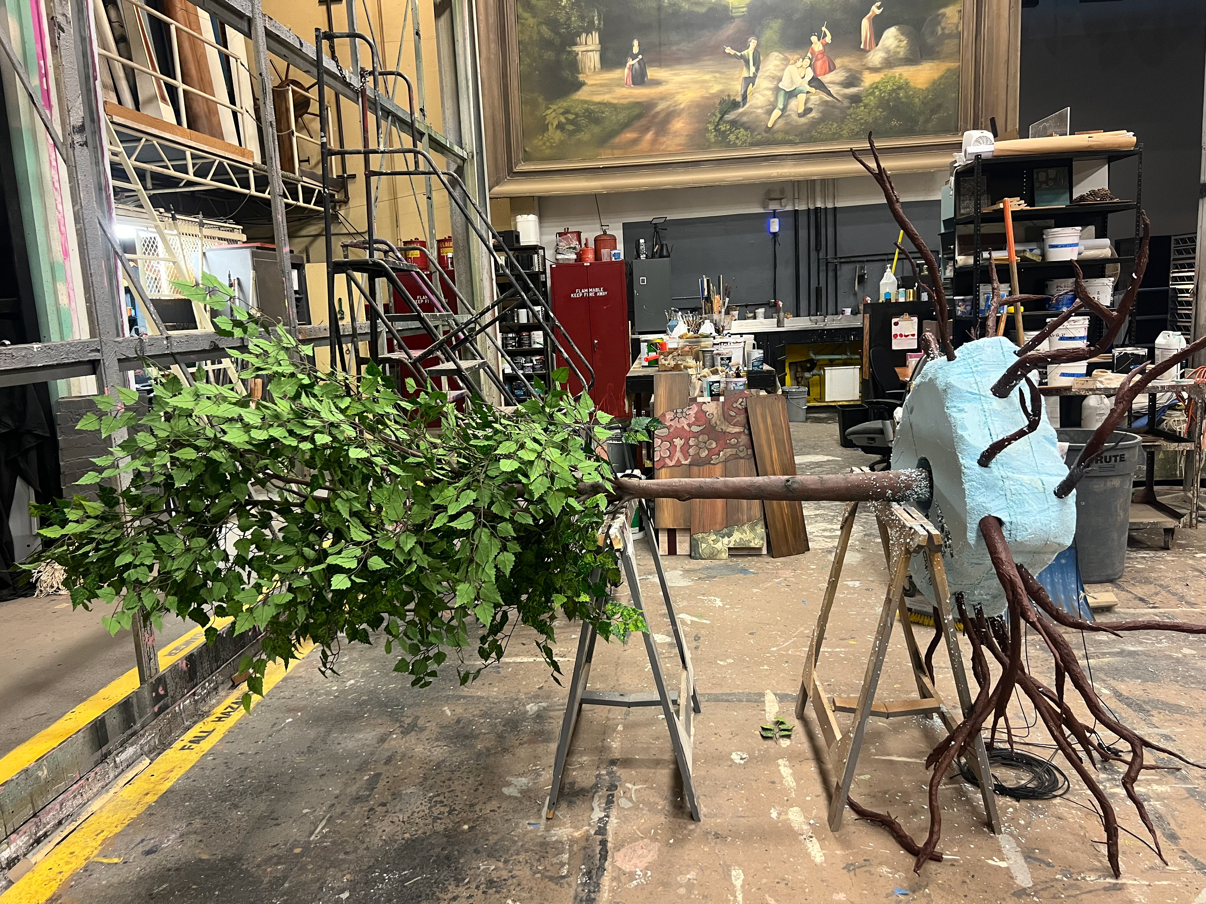 Foam Carving Tree Mound