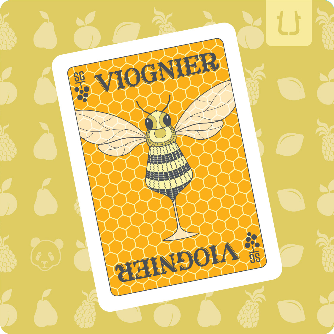 Single Varietal Viognier Label, Front