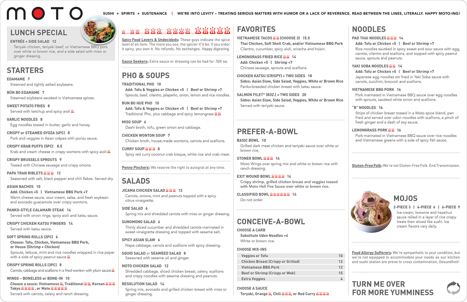 Main Menu, Front