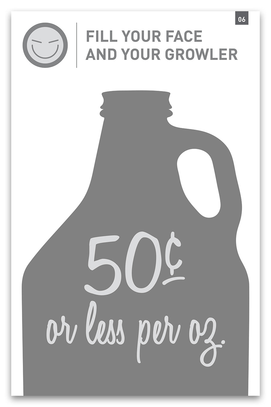 Book Menu Growler Ad