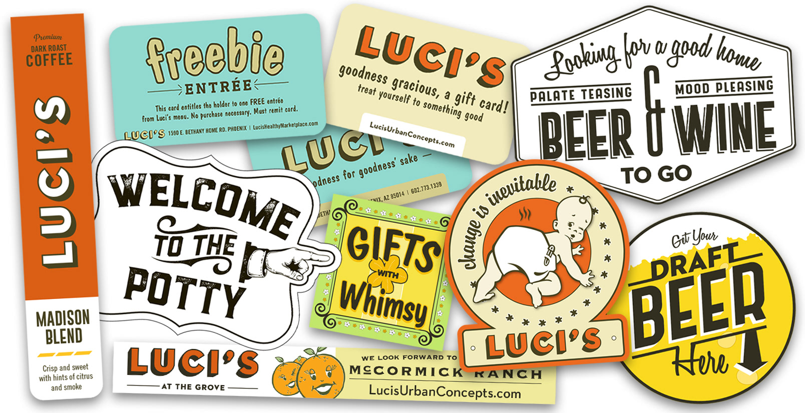 Labels, Signage, Gift Card, Wall Graphics