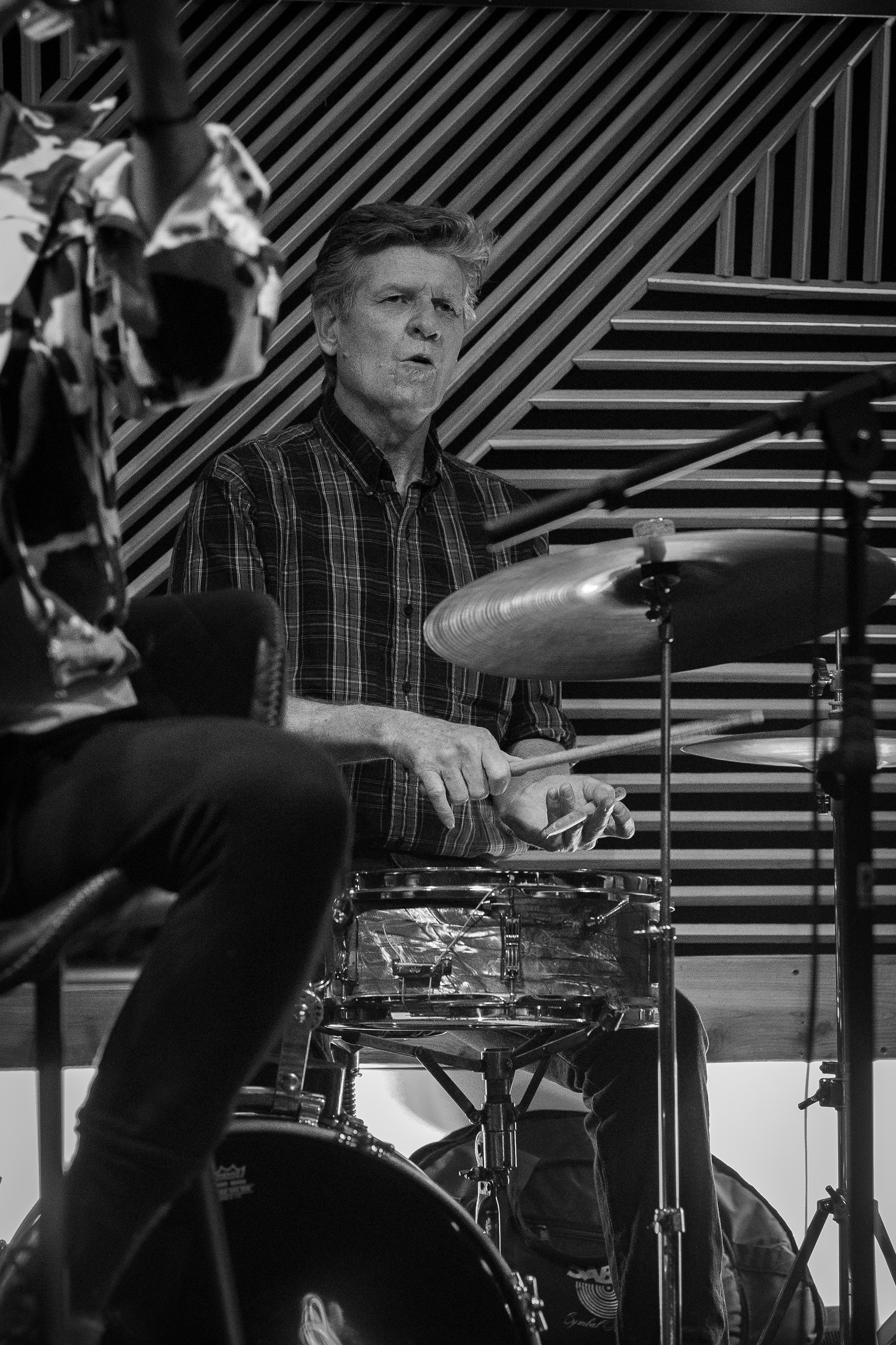 Martin Eade on drums