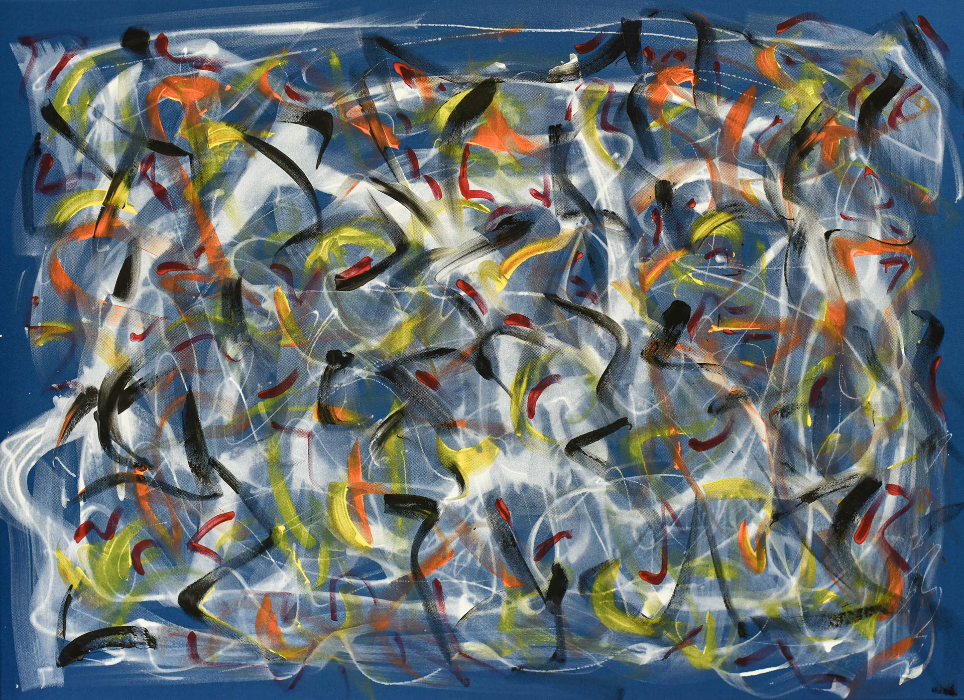 Blue Abstract 2 | 78.5 x 108 cm