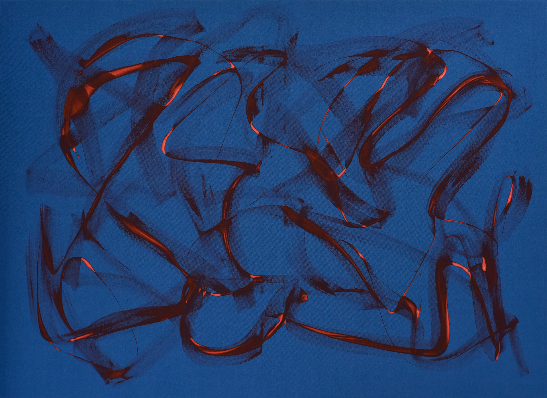 Blue Abstract 4 | 78.5 x 108 cm