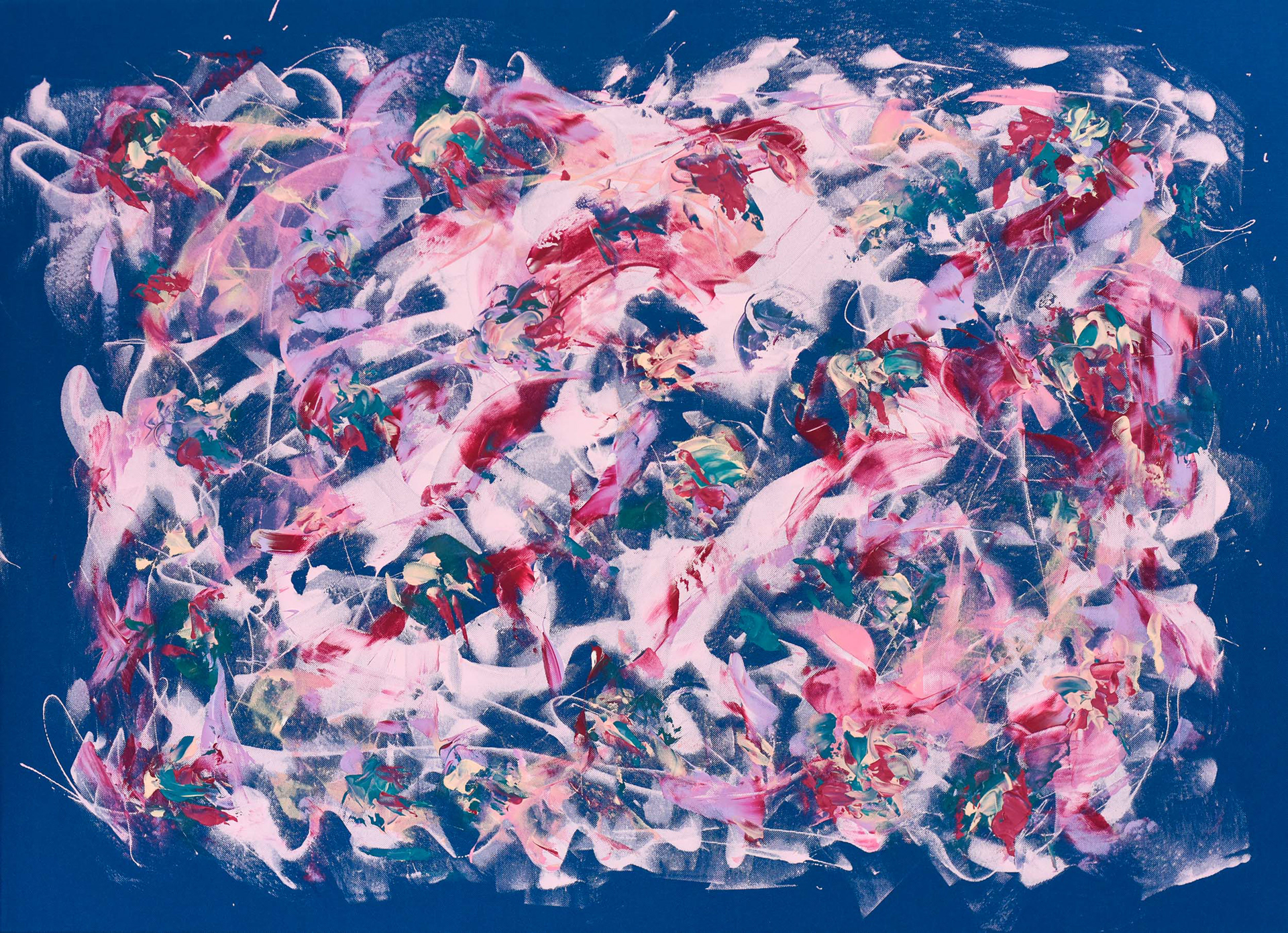 Blue Abstract 3 | 78.5 x 108 cm