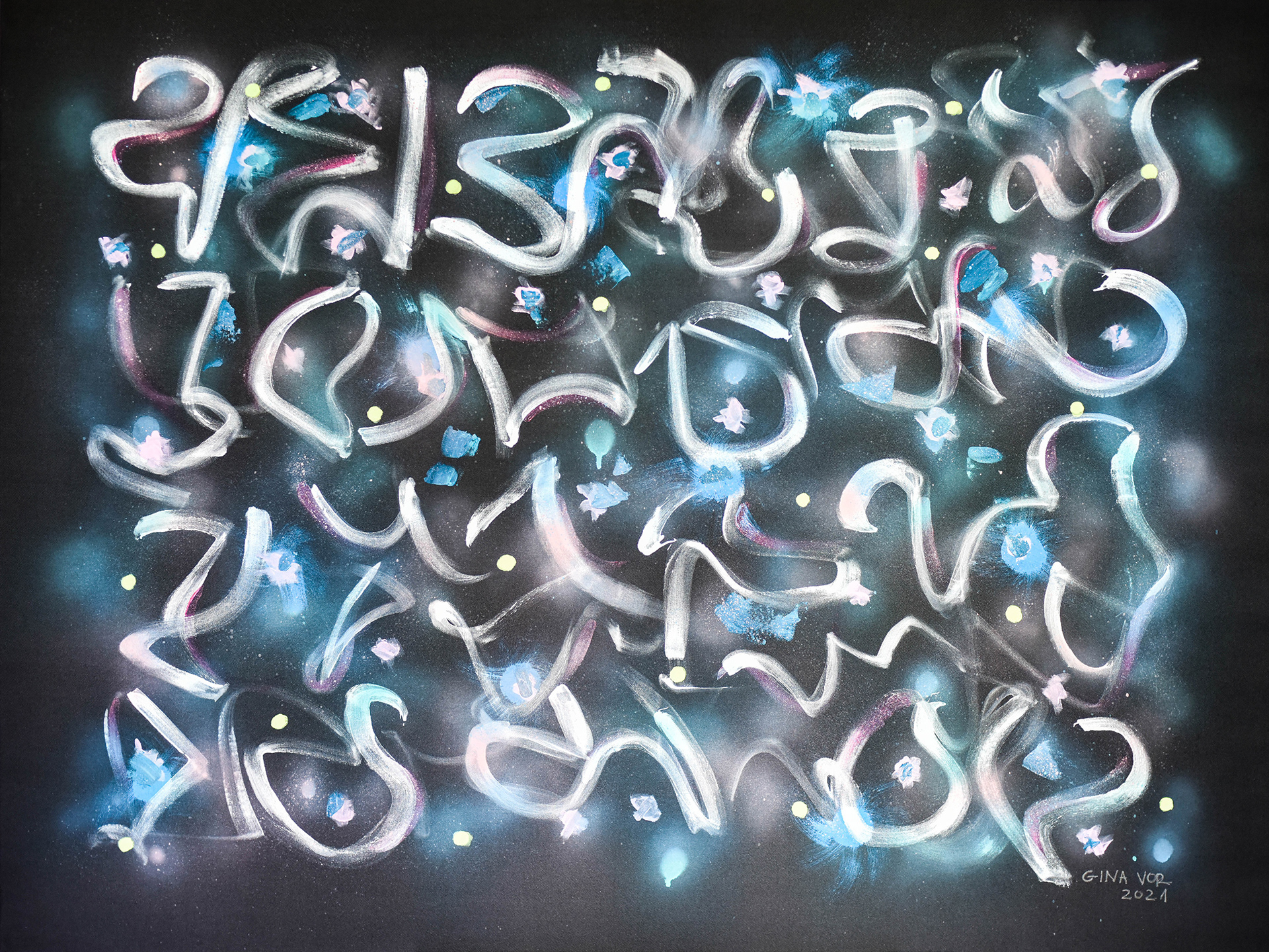 City Lights | 105 x 104 cm