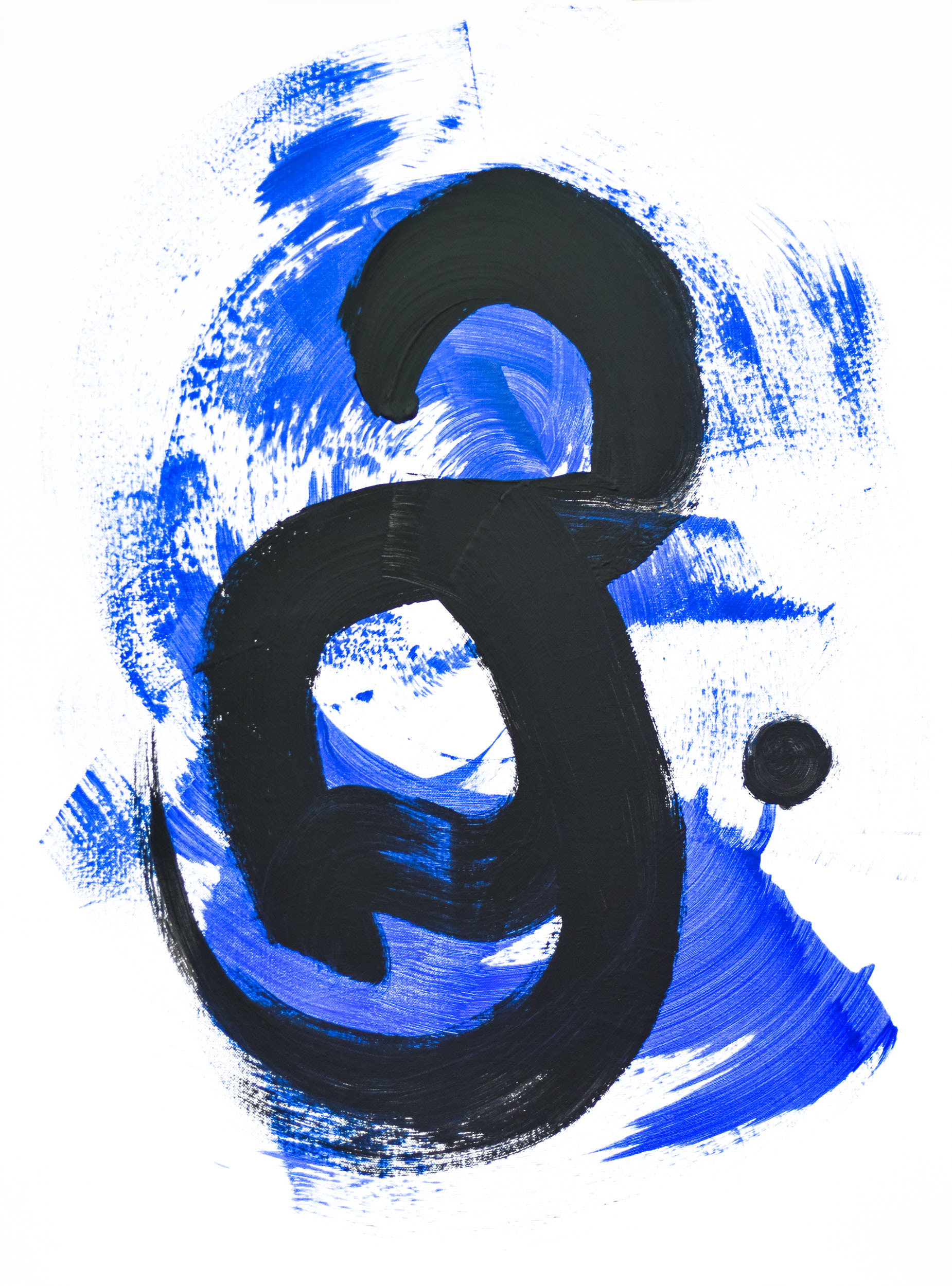 Blue Sign 3 | 80 x 60 cm