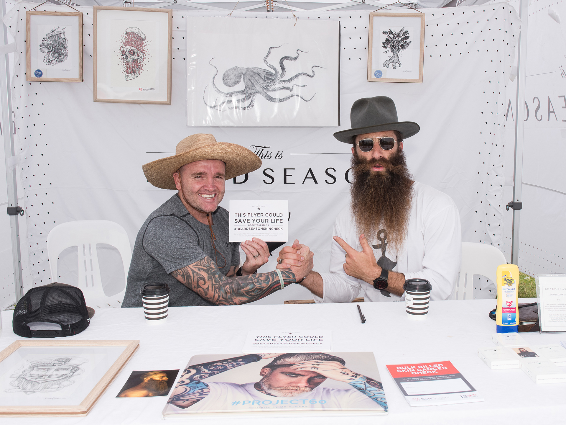 BeardSeason & Skin Cancer Institute Popup at Bronte