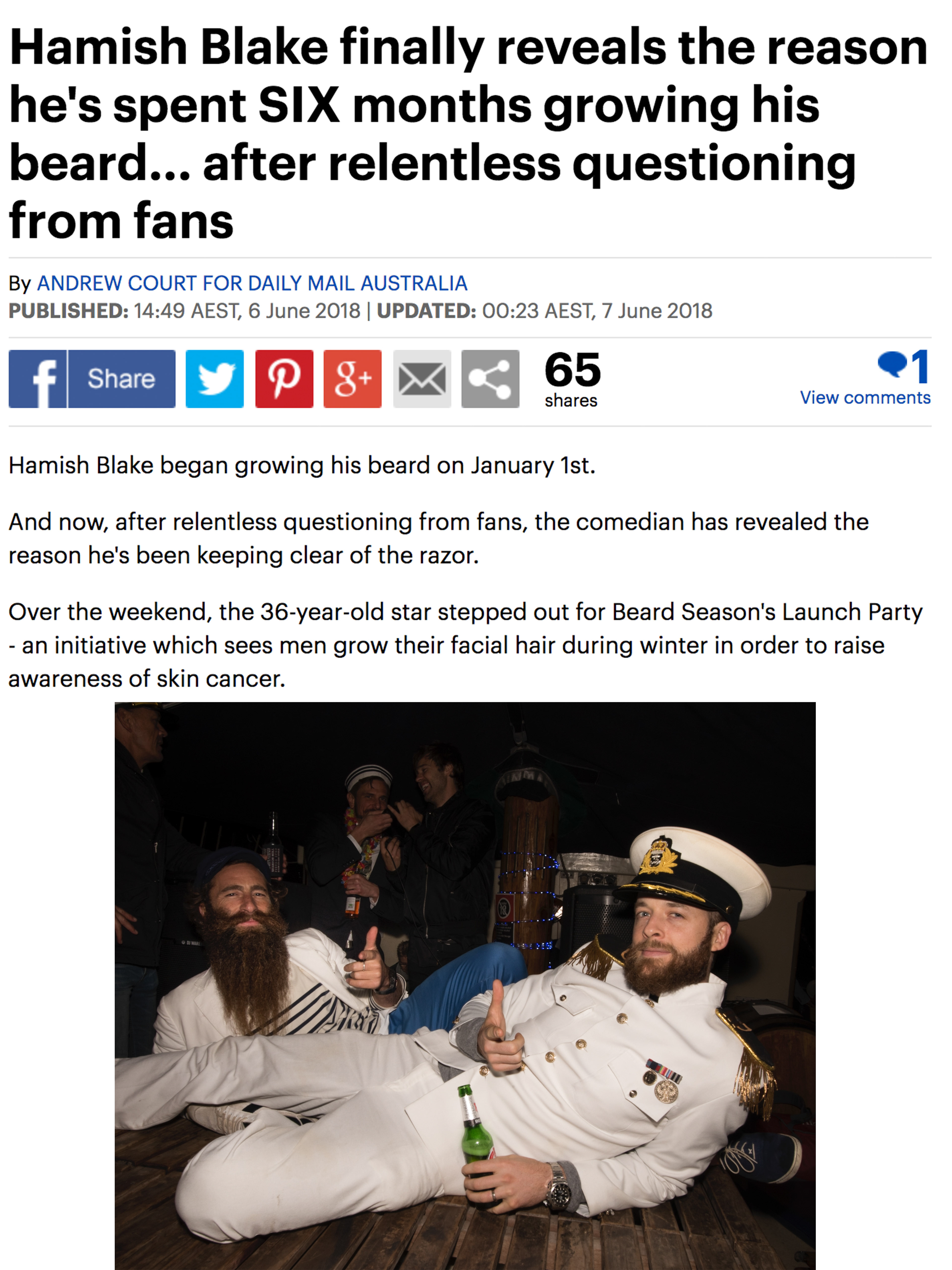Beardseason Winter Tallship launch  