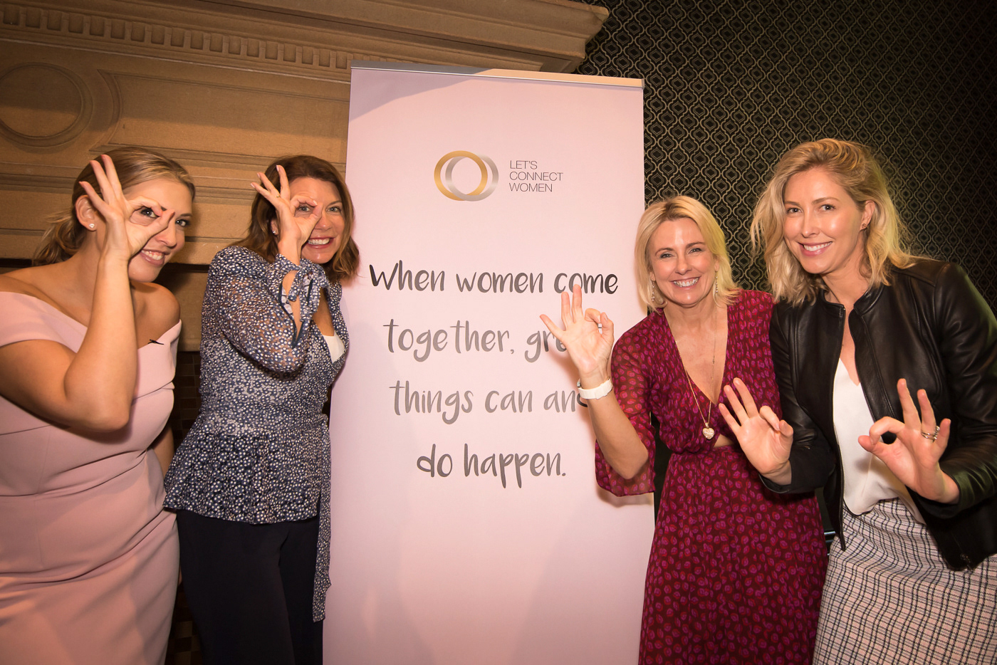 Key Note Speakers Nikki Goldstein, Michelle Chevalley, Libby Allaway (LCW Director), Chelsea Pottenger