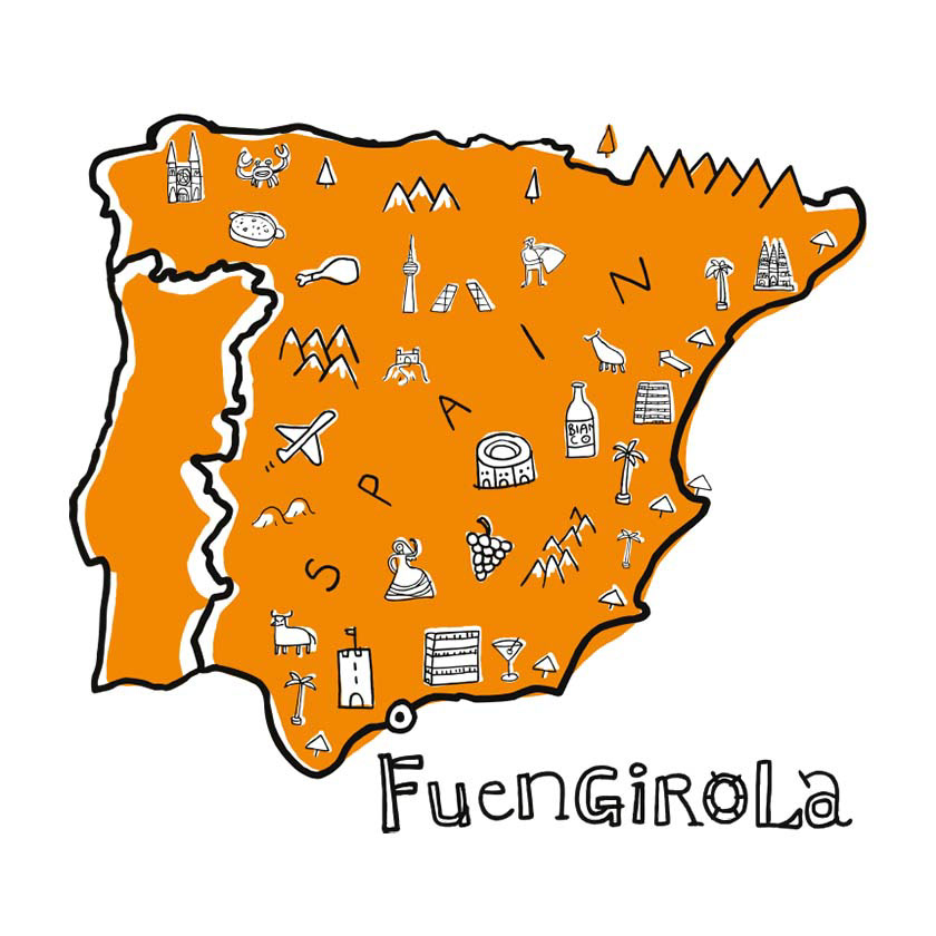 Illustrations and maps for BUPA: Spain