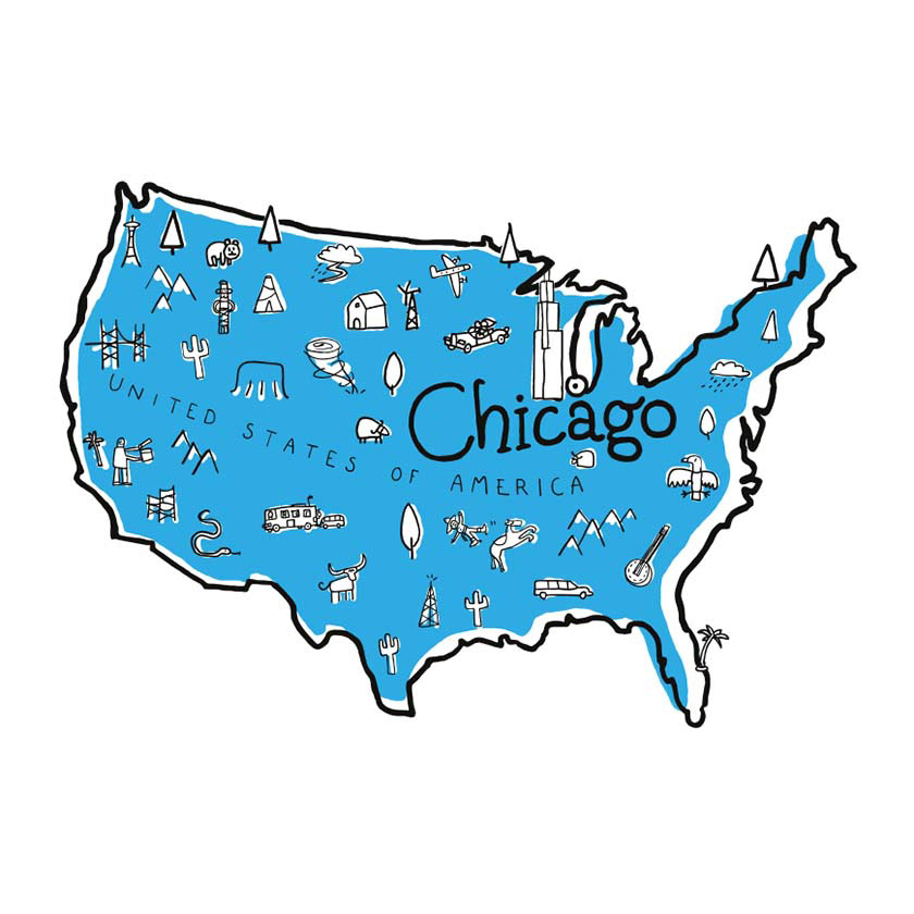 Illustrations and maps for BUPA: USA