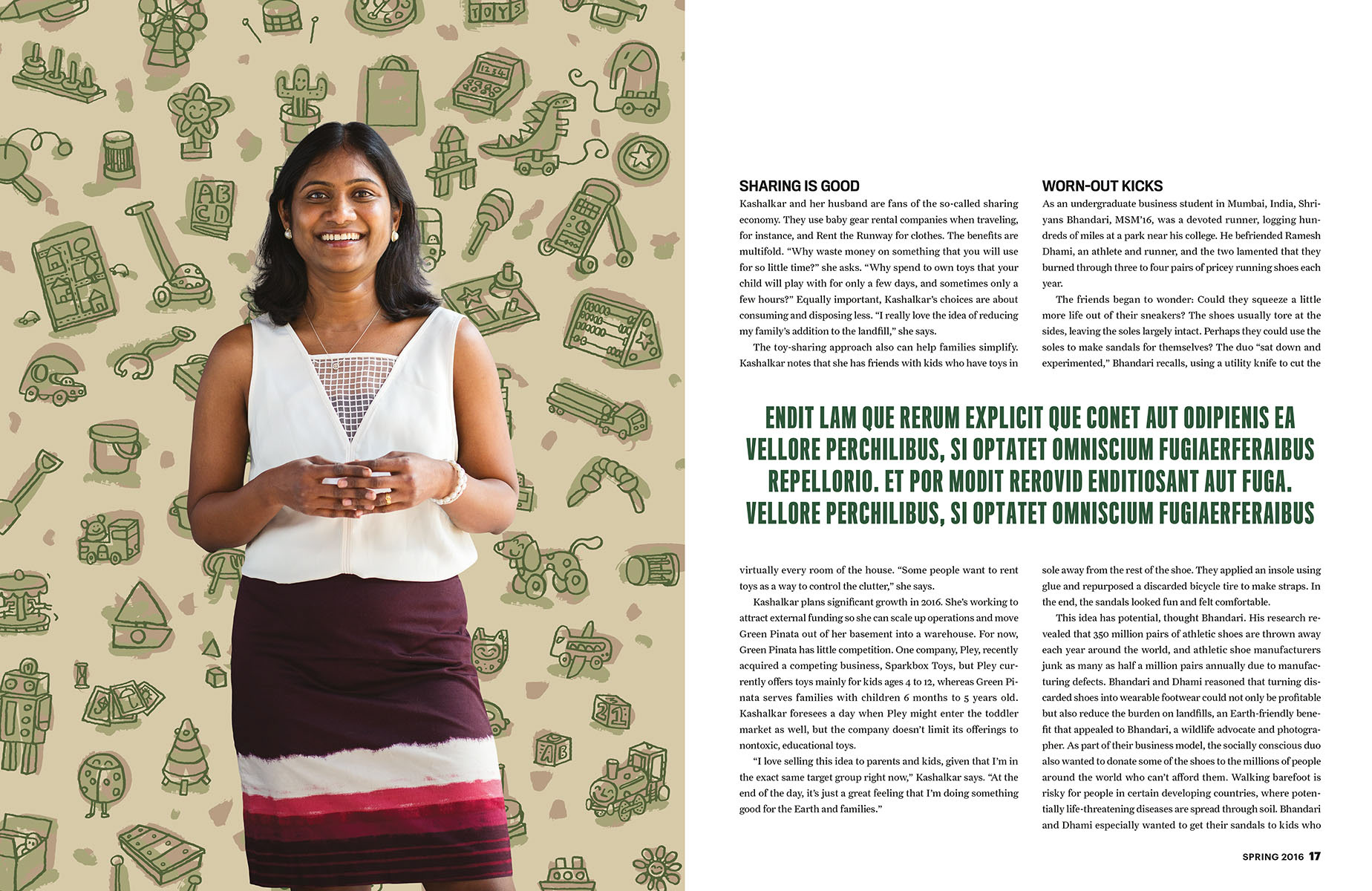 Babson Magazine, Boston, USA. Illustrations for an article on sustainability