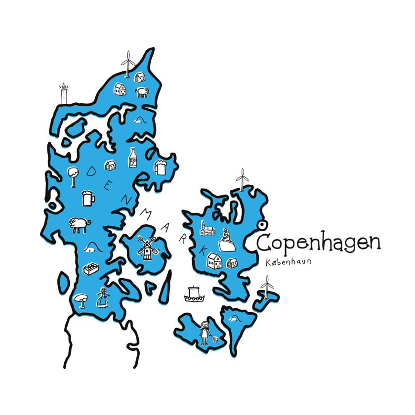 Illustrations and maps for BUPA: Denmark