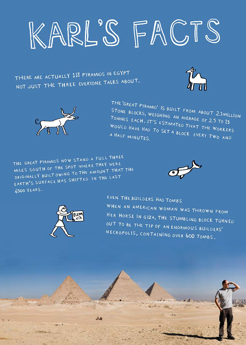 Illustration and typography for "An Idiot Abroad" published by Canongate Books (ISBN: 9781847679260)