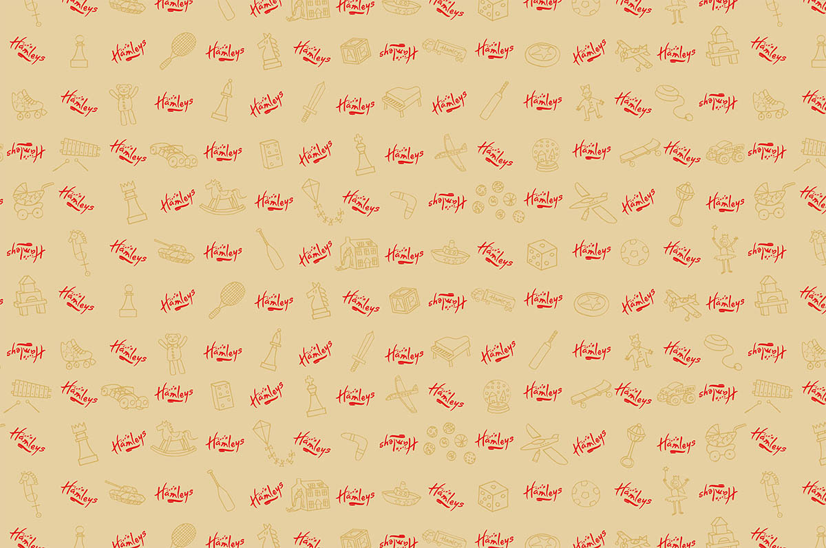 Wrapping paper for Hamleys London.