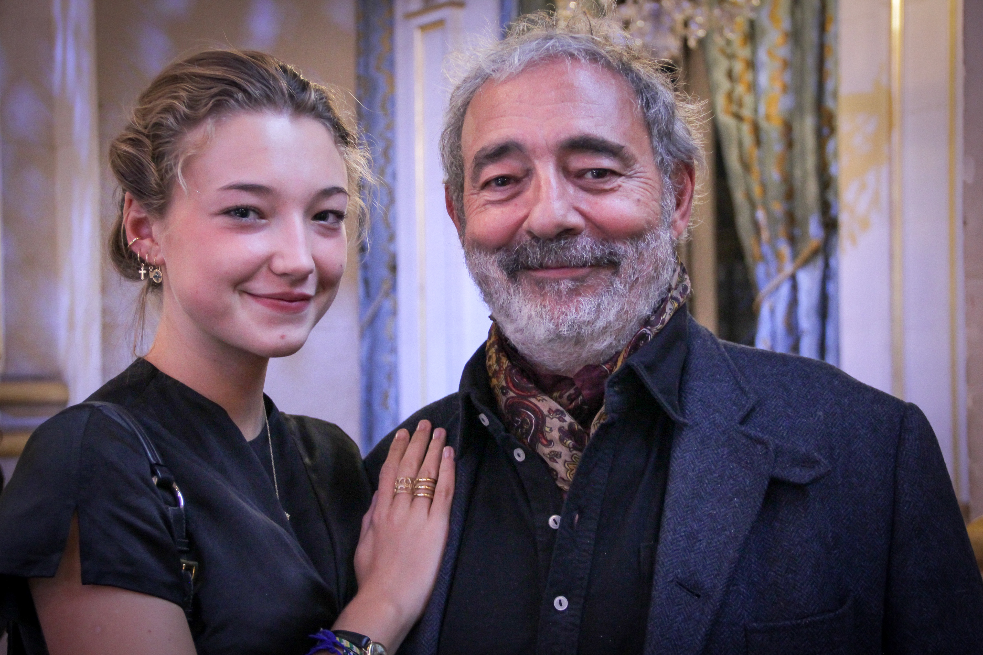A writer and his daughter.