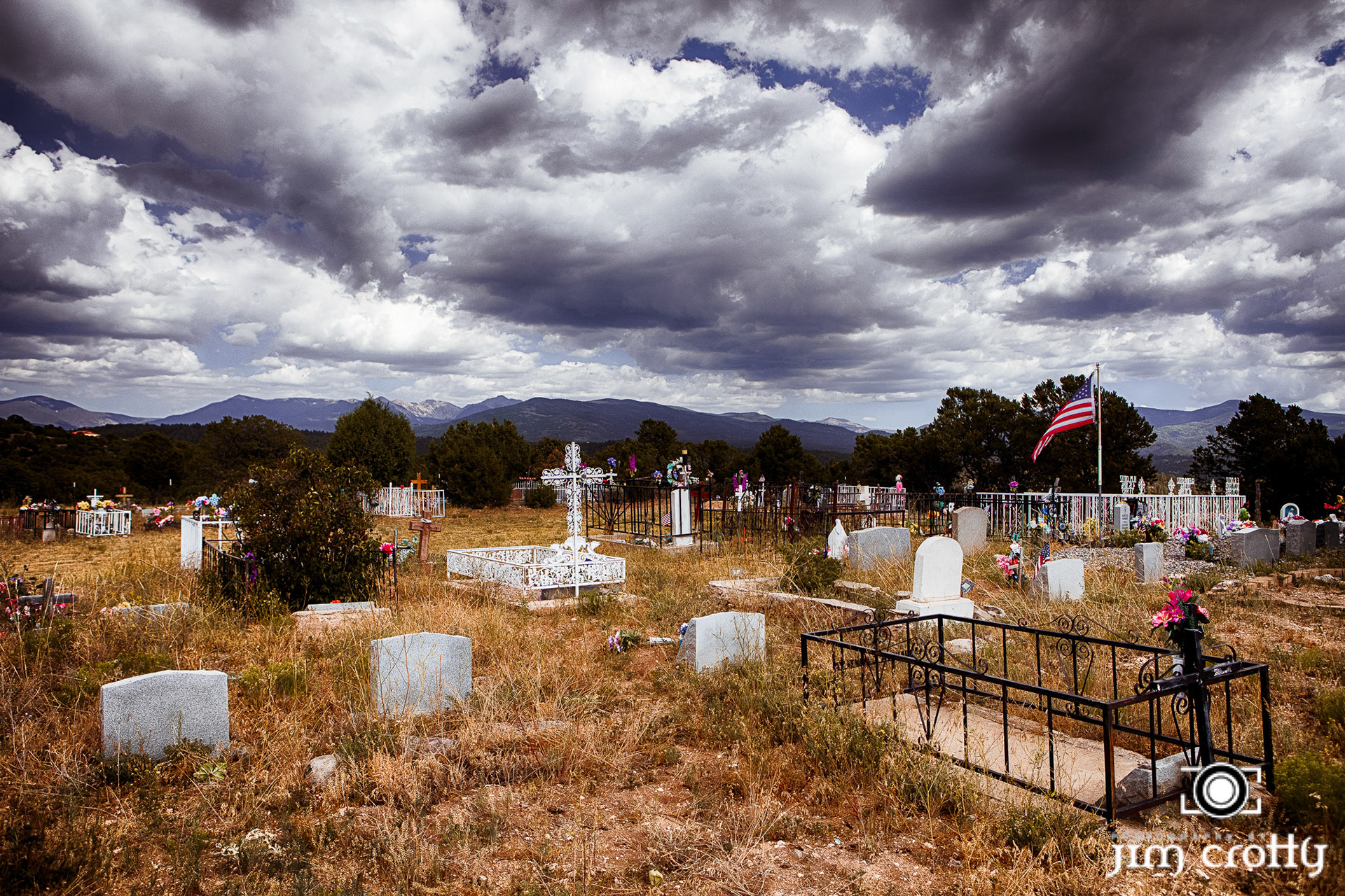 Old cemetery near Taos, New Mexico