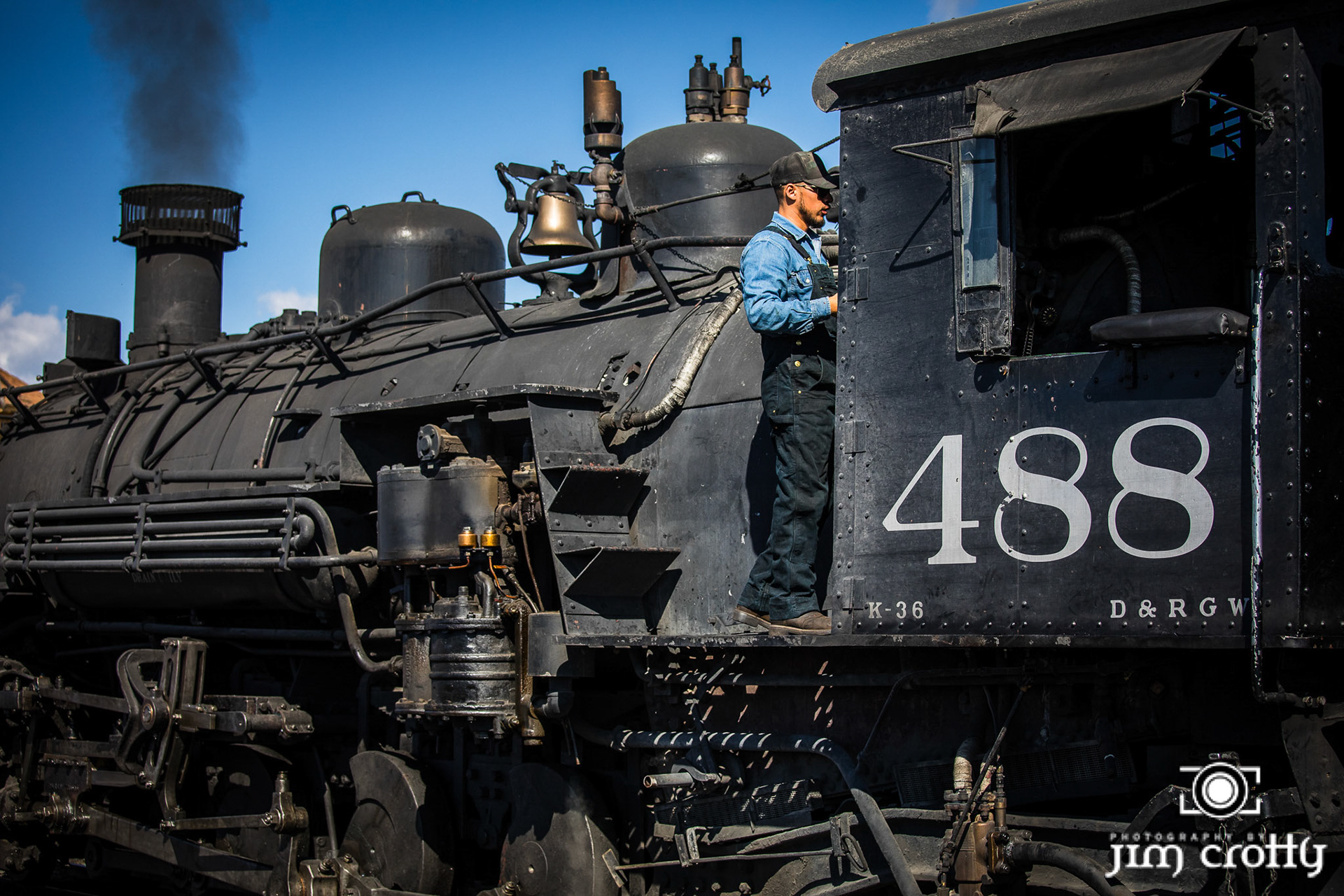 Train and landscapes along the Cumbre &amp; Toltec Scenic Railroad in and near Antonito, Colorado by Jim Crotty